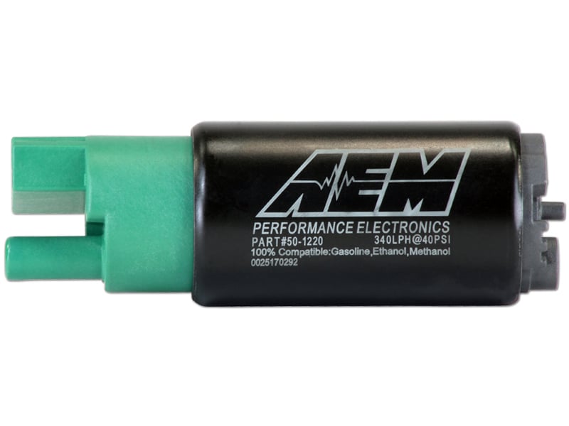 AEM Electronics Fuel System Component 340LPH E85-Compatible High Flow In-Tank Fuel Pump - Inline Inlet 50-1220