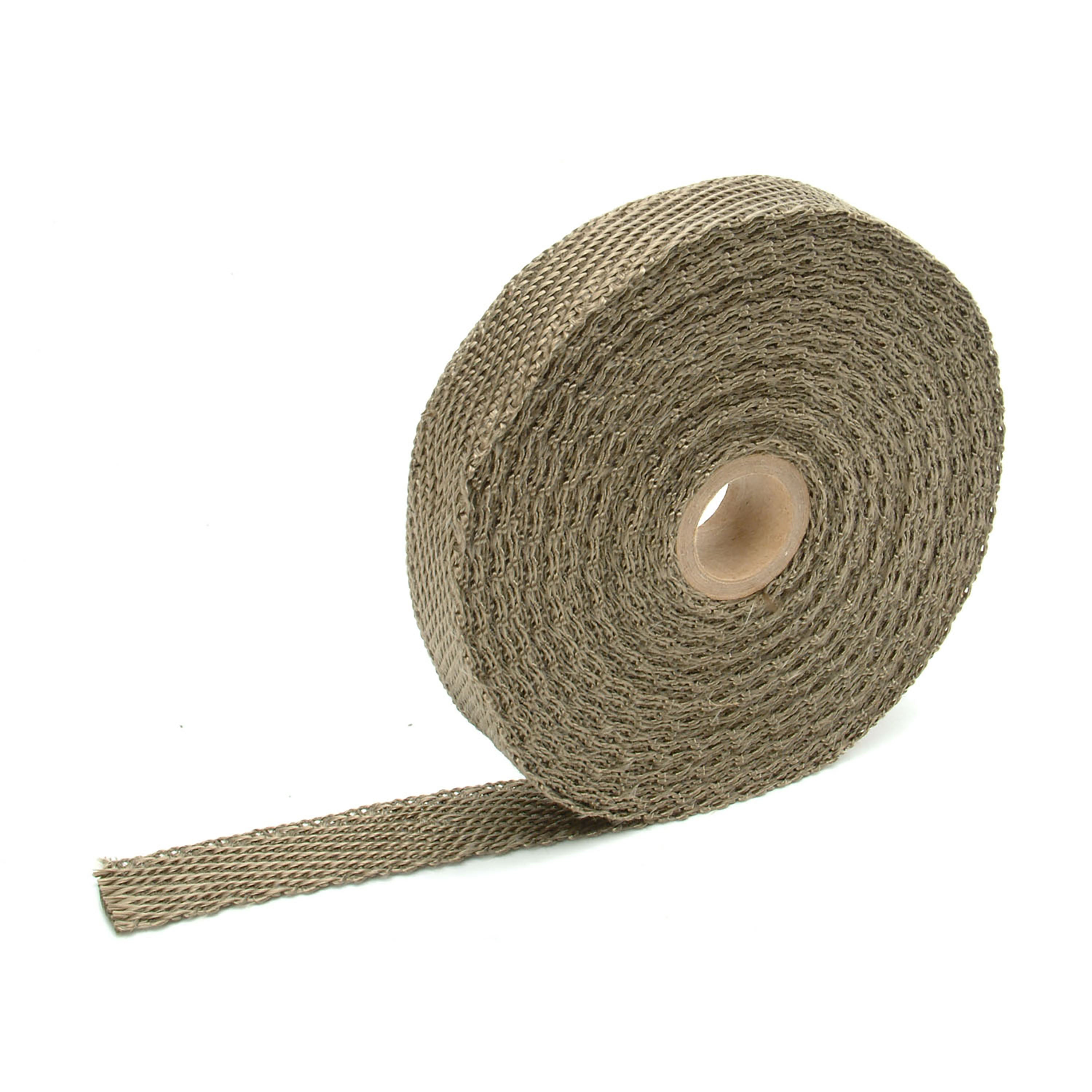 Design Engineering One 50 foot roll of 1 inch wide titanium exhaust wrap. Exhaust Heat Shield 10126