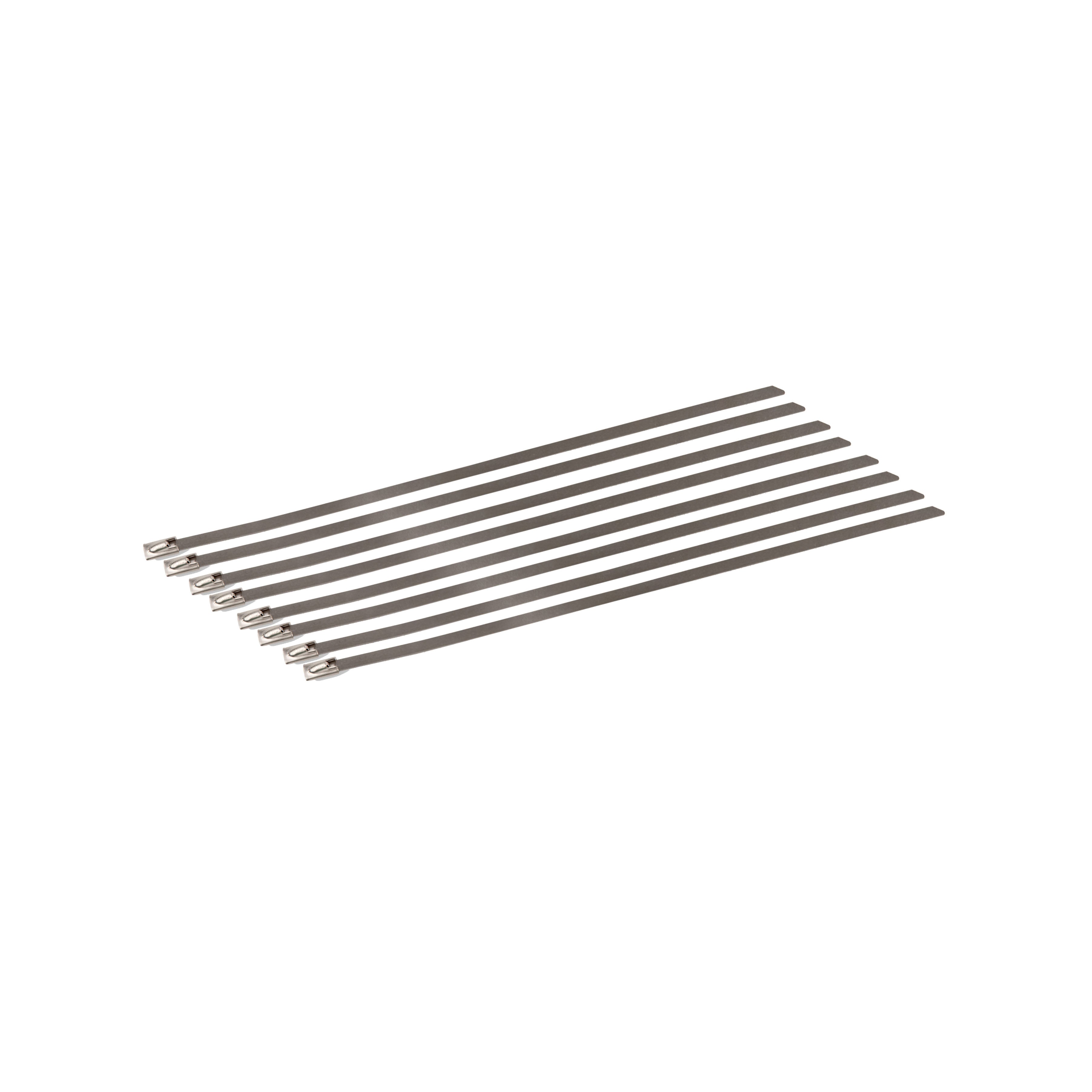 Design Engineering Nine 8 inch long stainless steel locking ties Exhaust Heat Shield 10201
