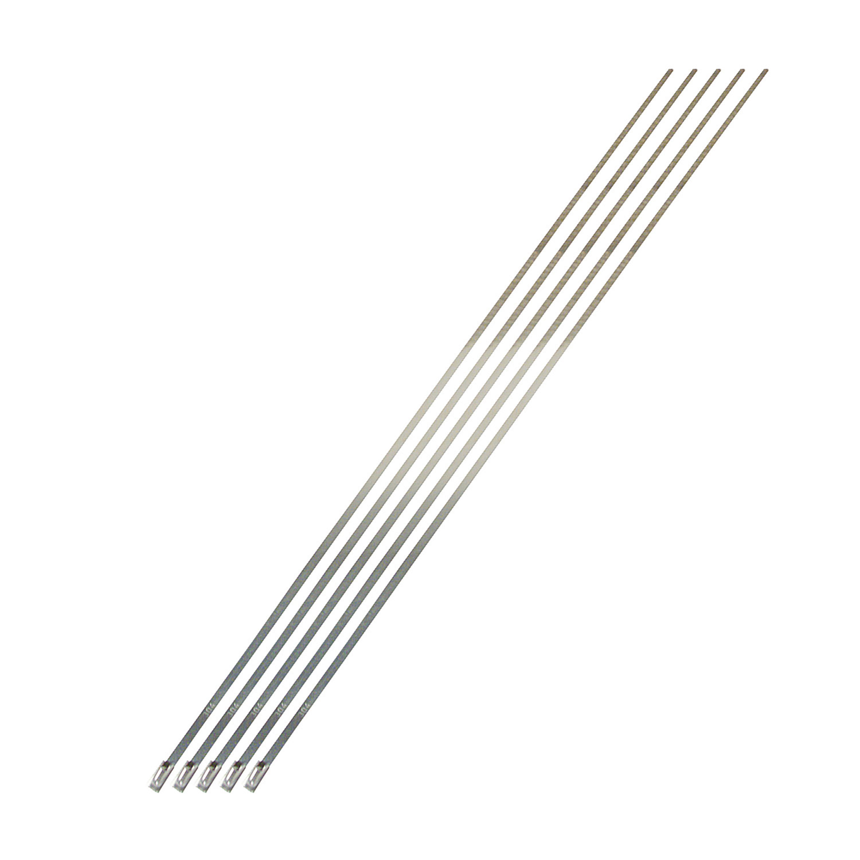 Design Engineering Five 14 inch long stainless steel locking ties. Exhaust Heat Shield 10202