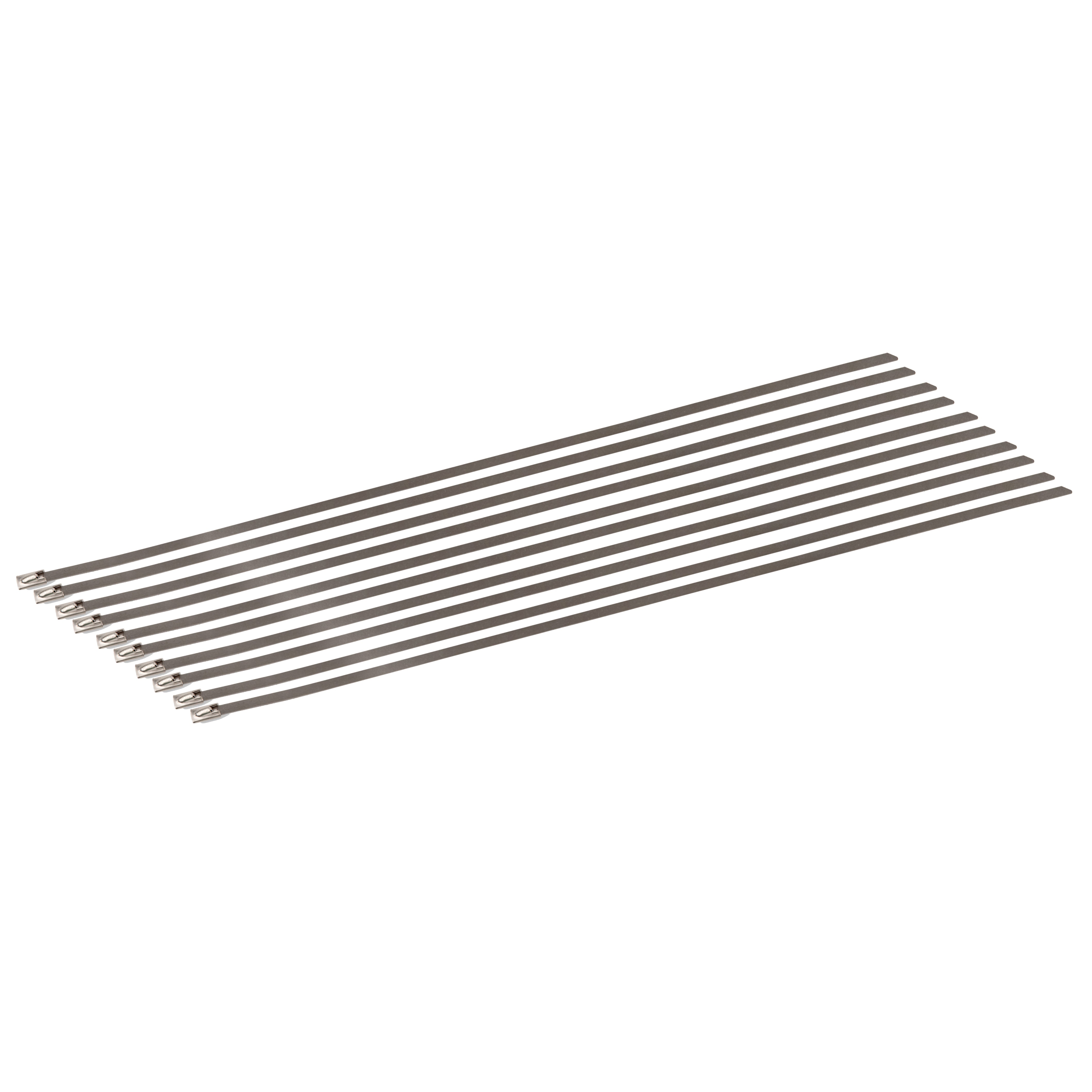 Design Engineering Ten 20 inch long stainless steel locking ties. Exhaust Heat Shield 10203