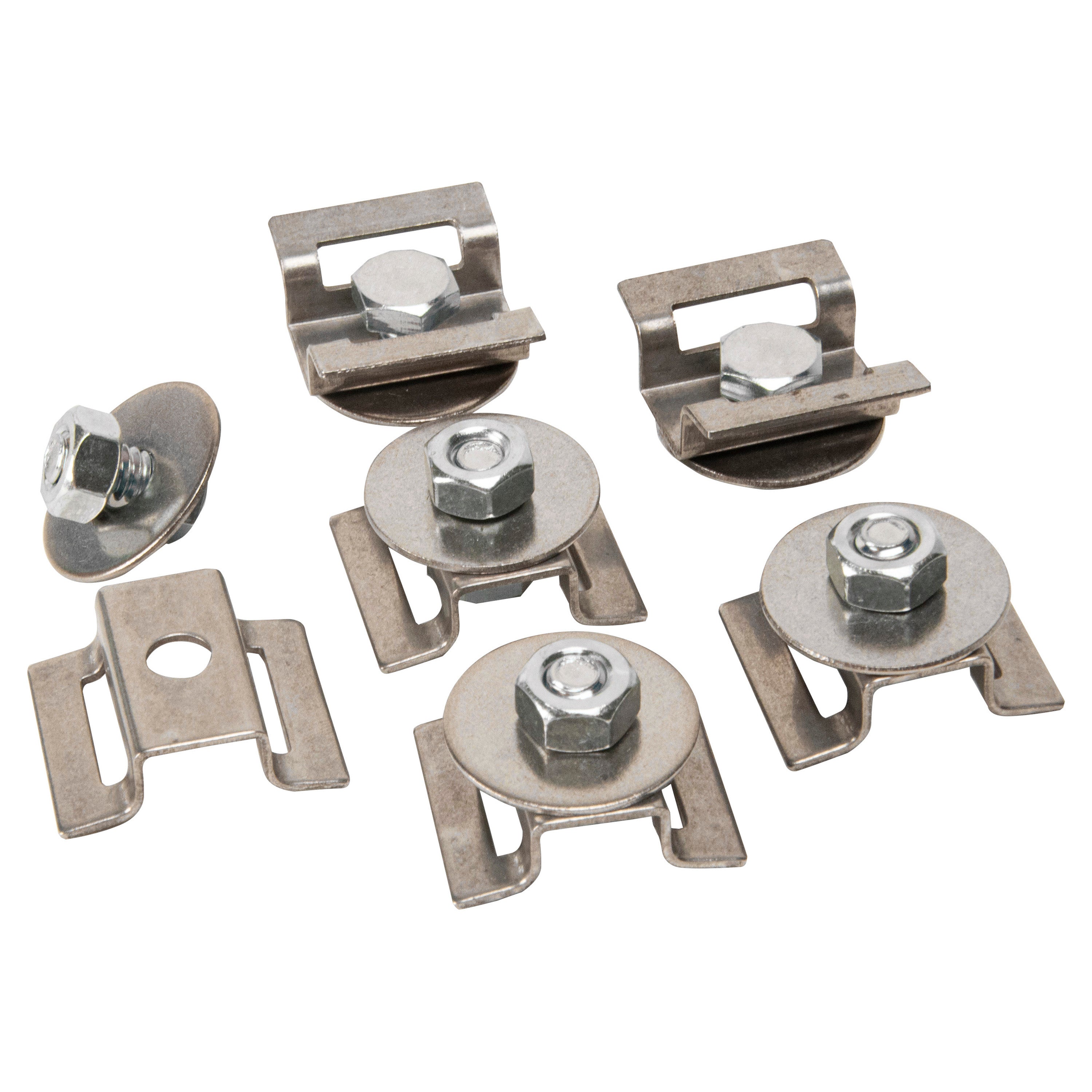 Design Engineering Six 1/2 inch tall stainless steel standoffs with stainless hardware. Exhaust Heat Shield Bracket