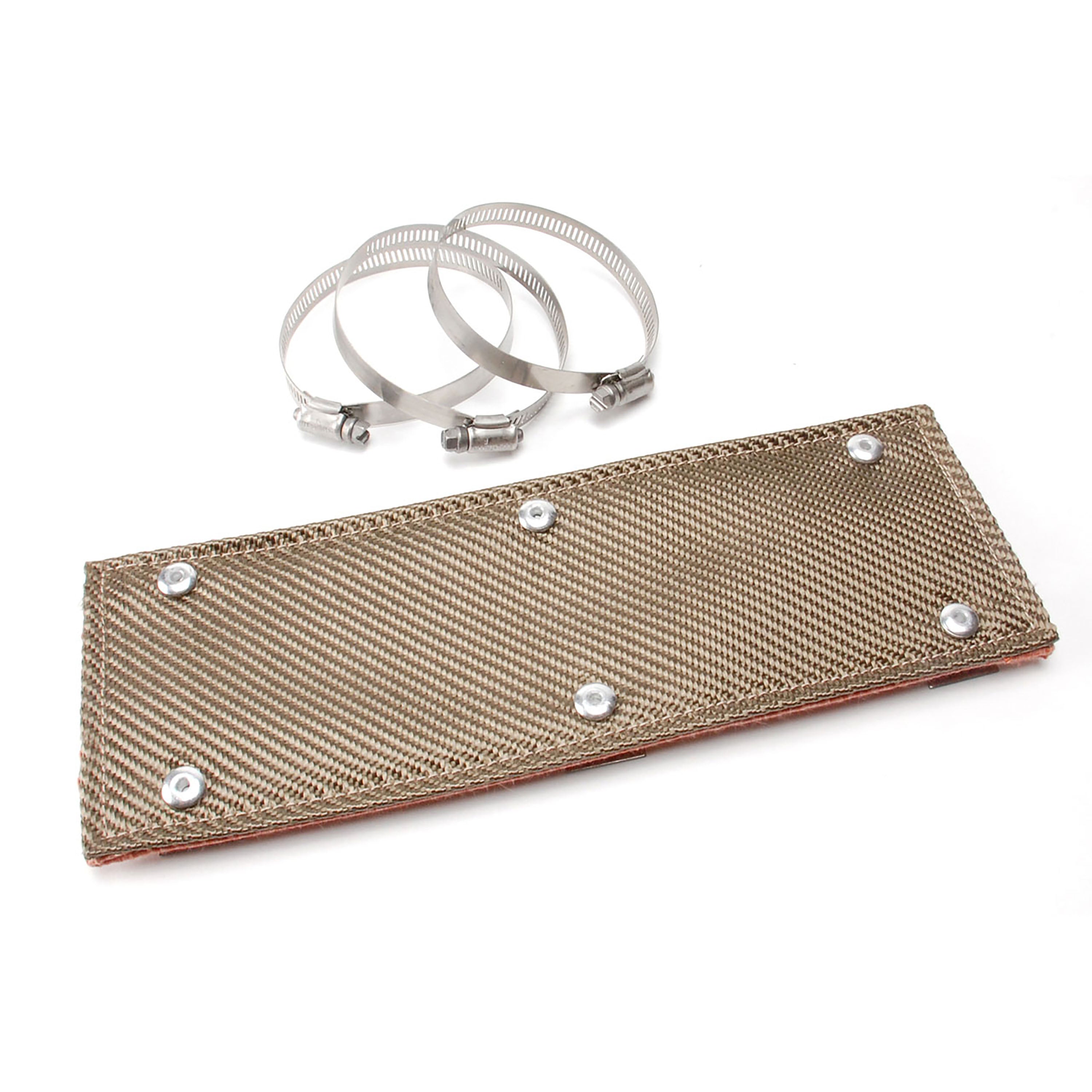 Design Engineering Pipe Shield Titanium 6in x 12in Exhaust Heat Shield 10450