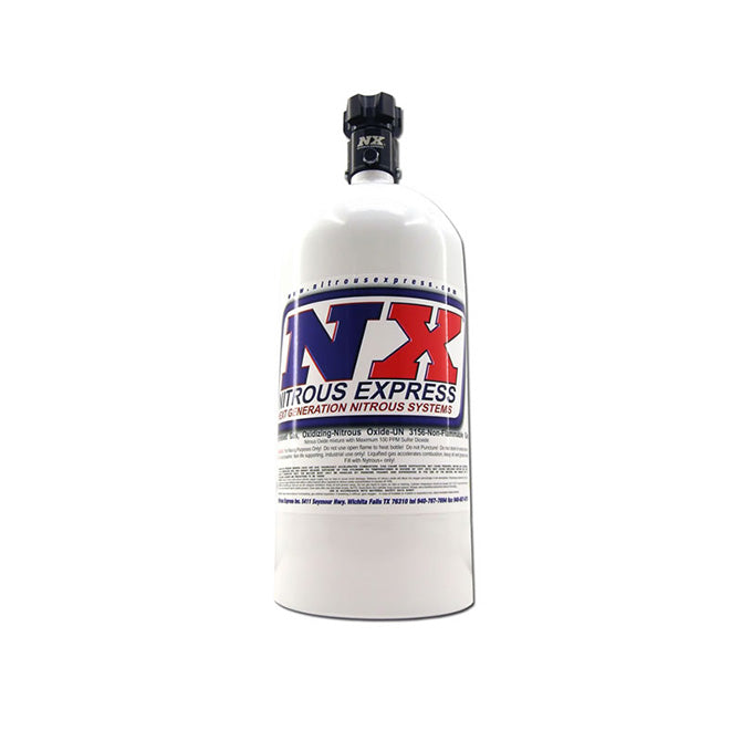 Nitrous Express 5 LB Bottle W/ Lightning 500 Valve (5.25 Dia. X 17.64 Tall). 11050