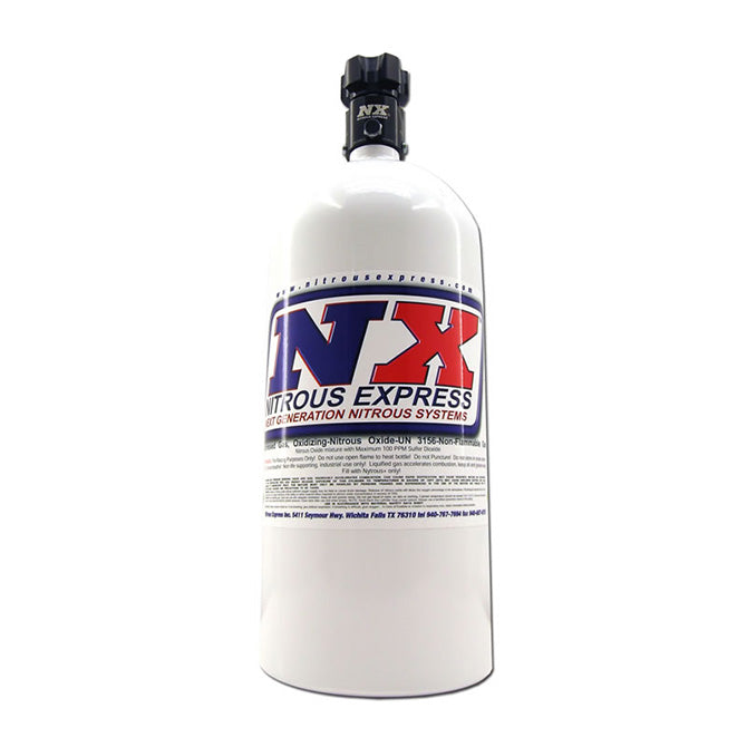 Nitrous Express 10 LB Bottle W/ Lightning 500 Valve (6.89 Dia. X 20.19 Tall). 11100