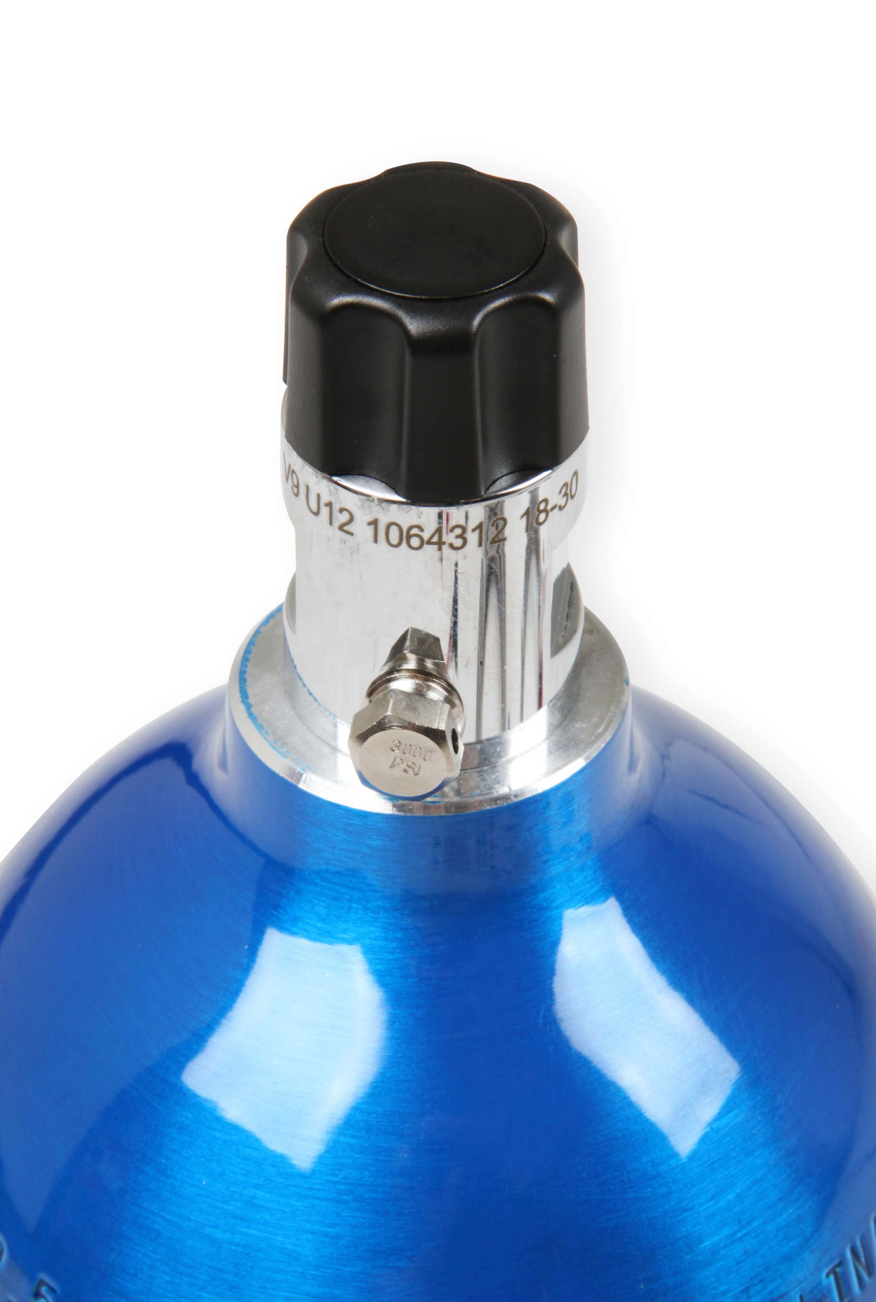 NOS/Nitrous Oxide System 2 Lb Nitrous Bottle W/ NOS Blue Finish & Mini Hi-flo Valve