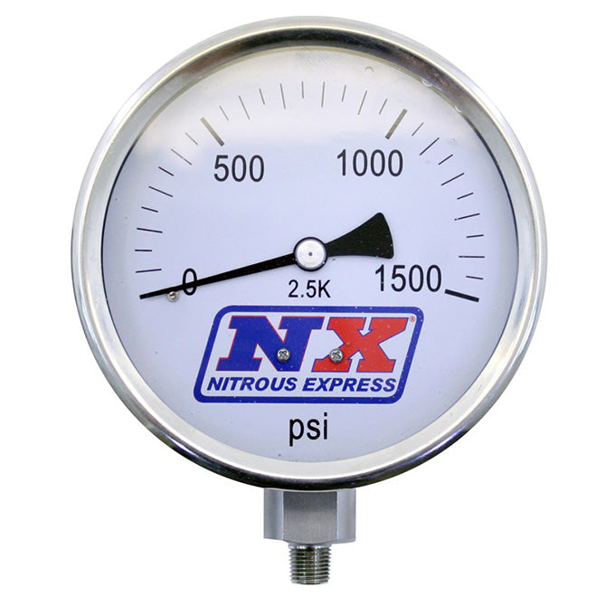 Nitrous Express Nitrous Pressure Gauge 4 Inch-high Accuracy. 15540
