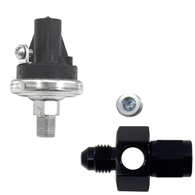 Nitrous Express EFI Fuel Pressure Safety Switch W/ 4AN Manifold. 15718