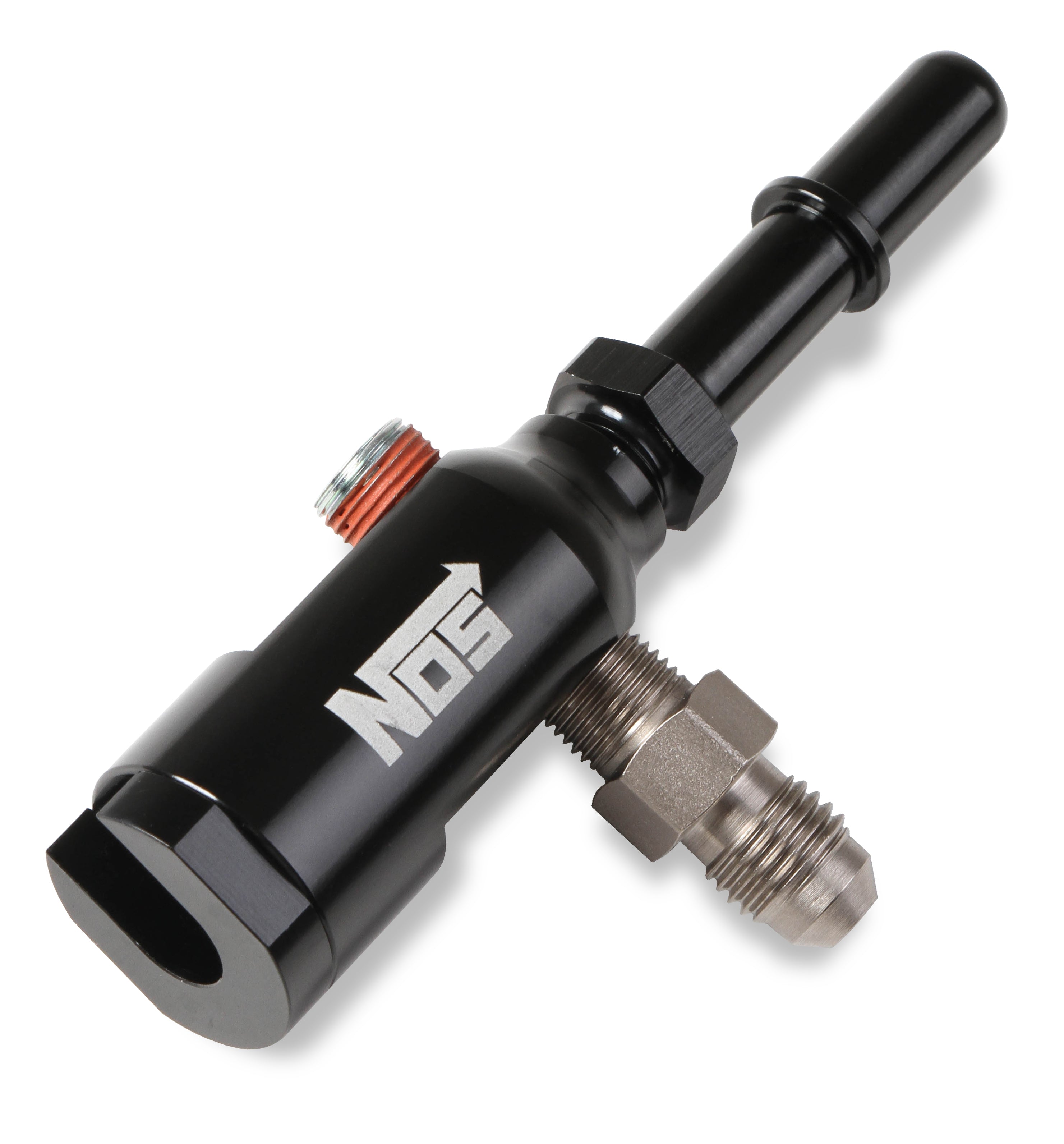NOS/Nitrous Oxide System NOS Late Model Billet Fuel Line Adapter - Fits 3/8" Fuel Rail