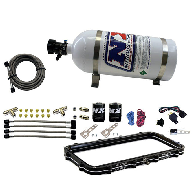 Nitrous Express Holley High Ram Plenum Plate System W/ 10lb Bottle. 20940-10