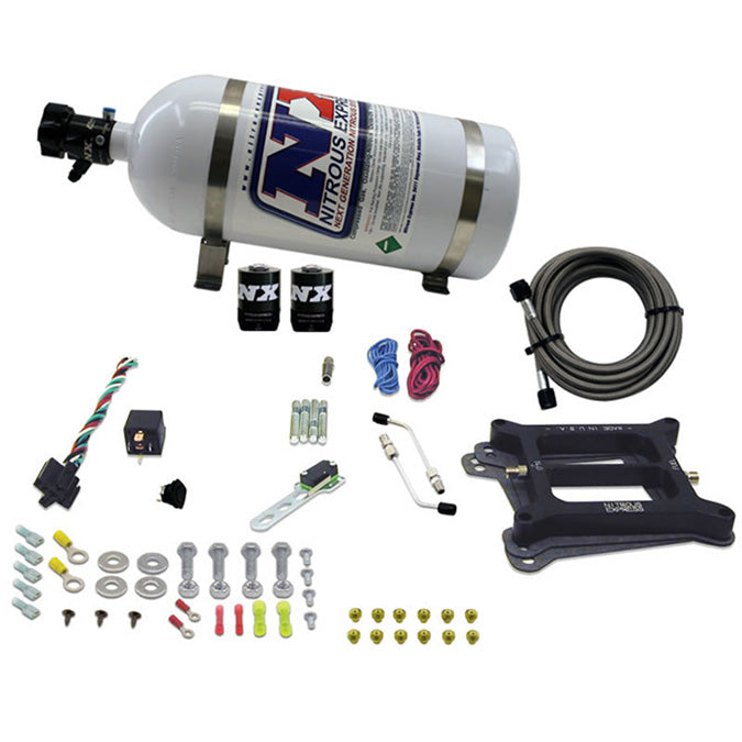 Nitrous Express 4150 4-BBL/Gasoline (50-100-150-200-250-300HP); With 10LB Bottle.