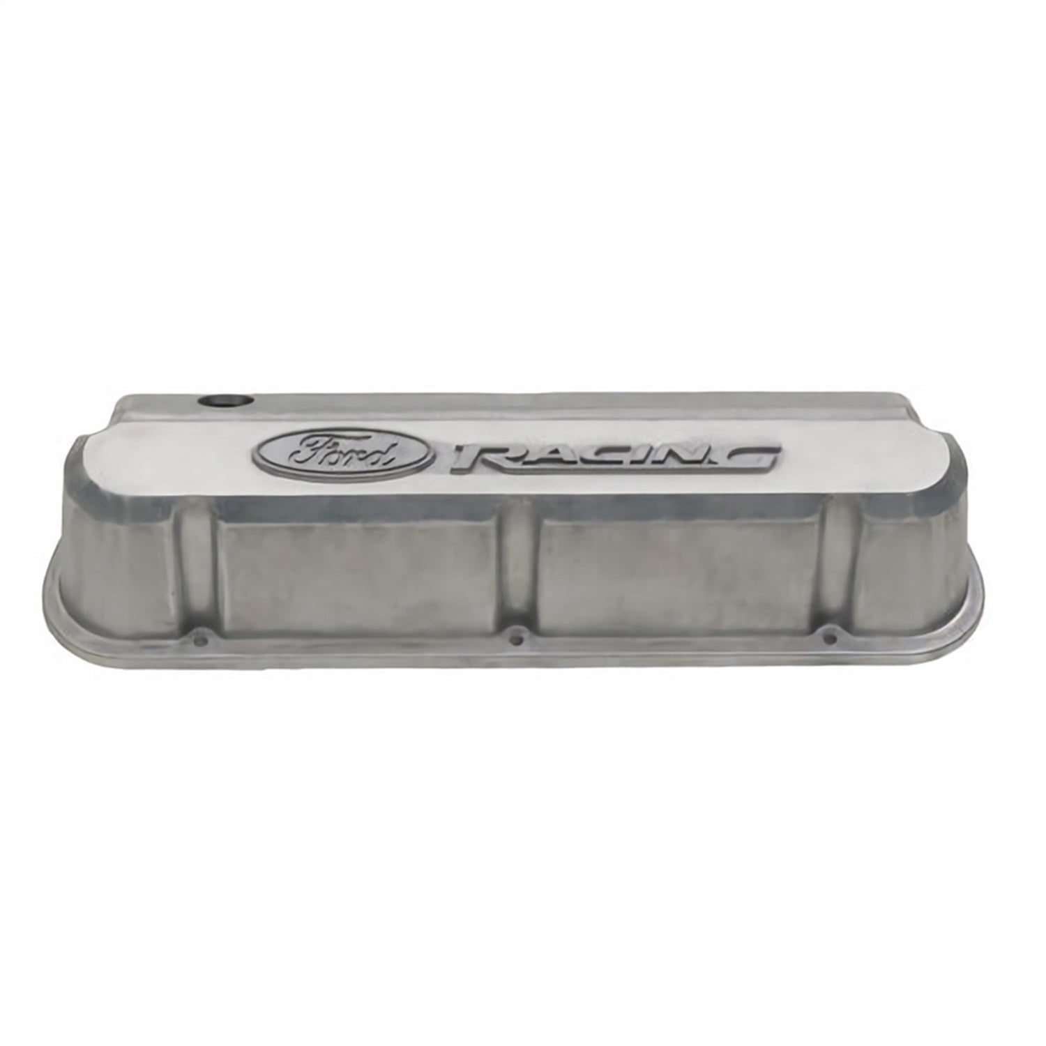 Ford Performance Slant Edge Valve Covers, Bare With Ford Racing Logo - Ready For Finishing - 302-146