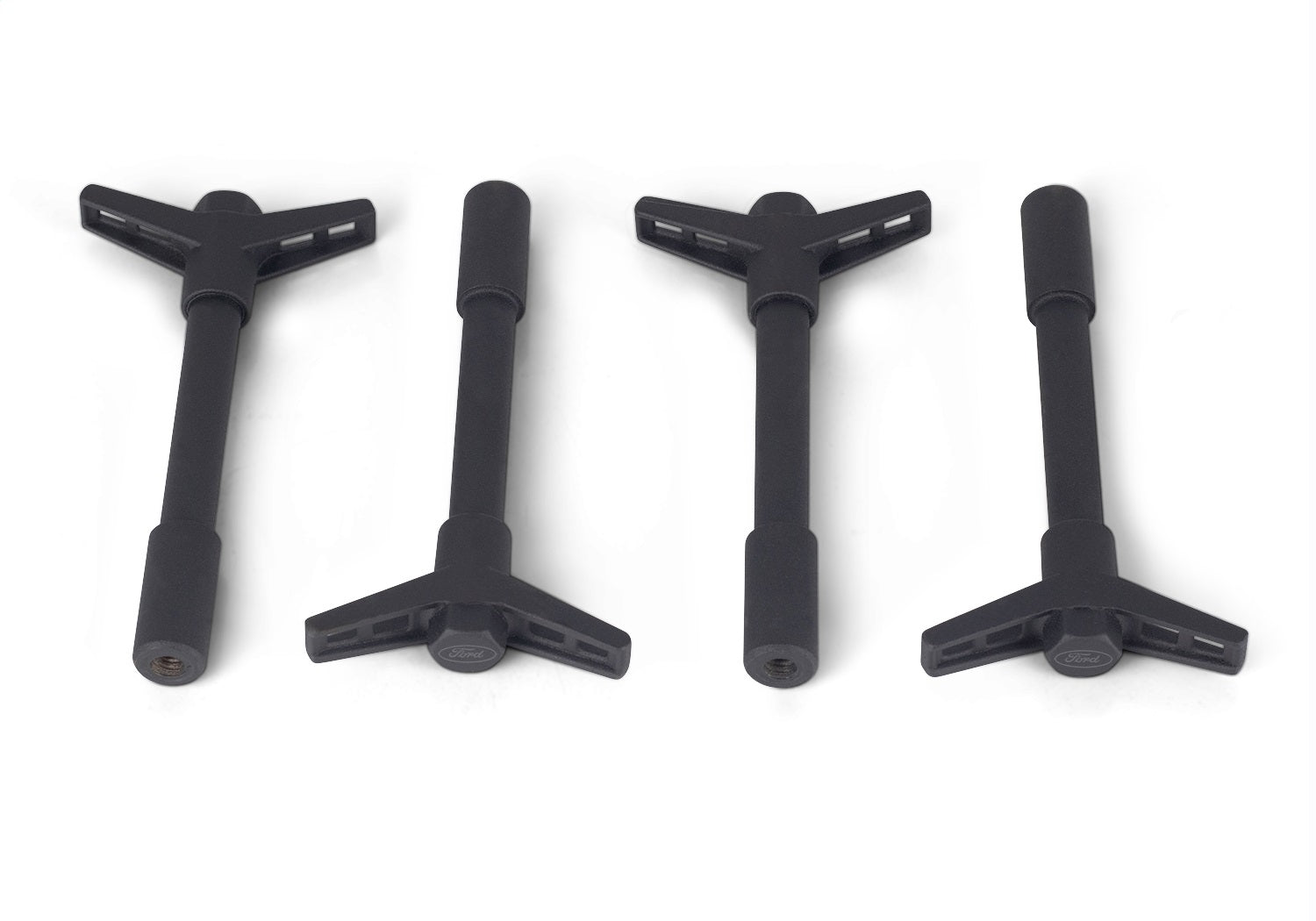 Ford Performance Valve Cover Hold Down Wing Nuts - Black Crinkle Finish - 302-326
