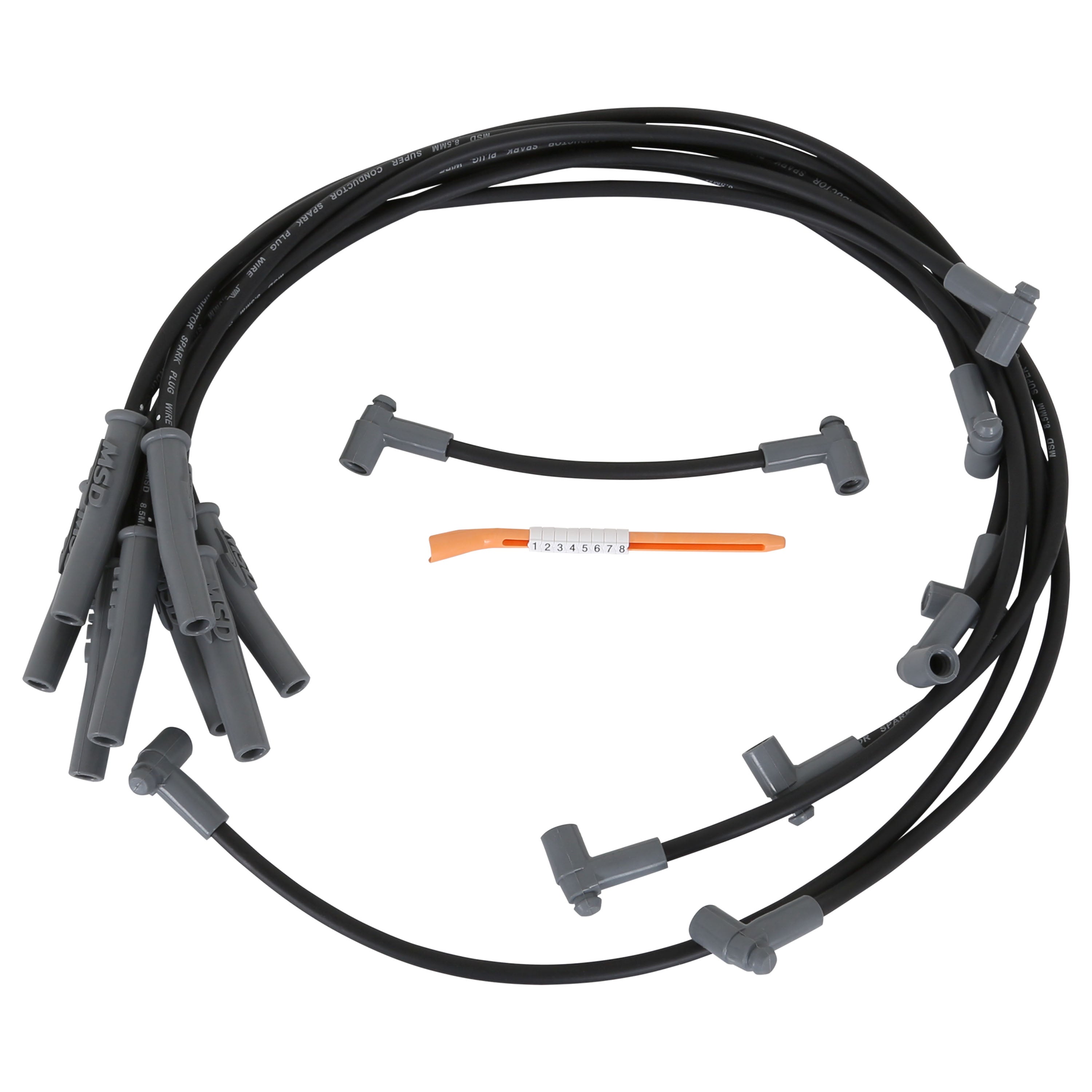 MSD For Use on Chevy Big Block, '88-On, Black Jacket Spark Plug Wire Set 31803 product image 1