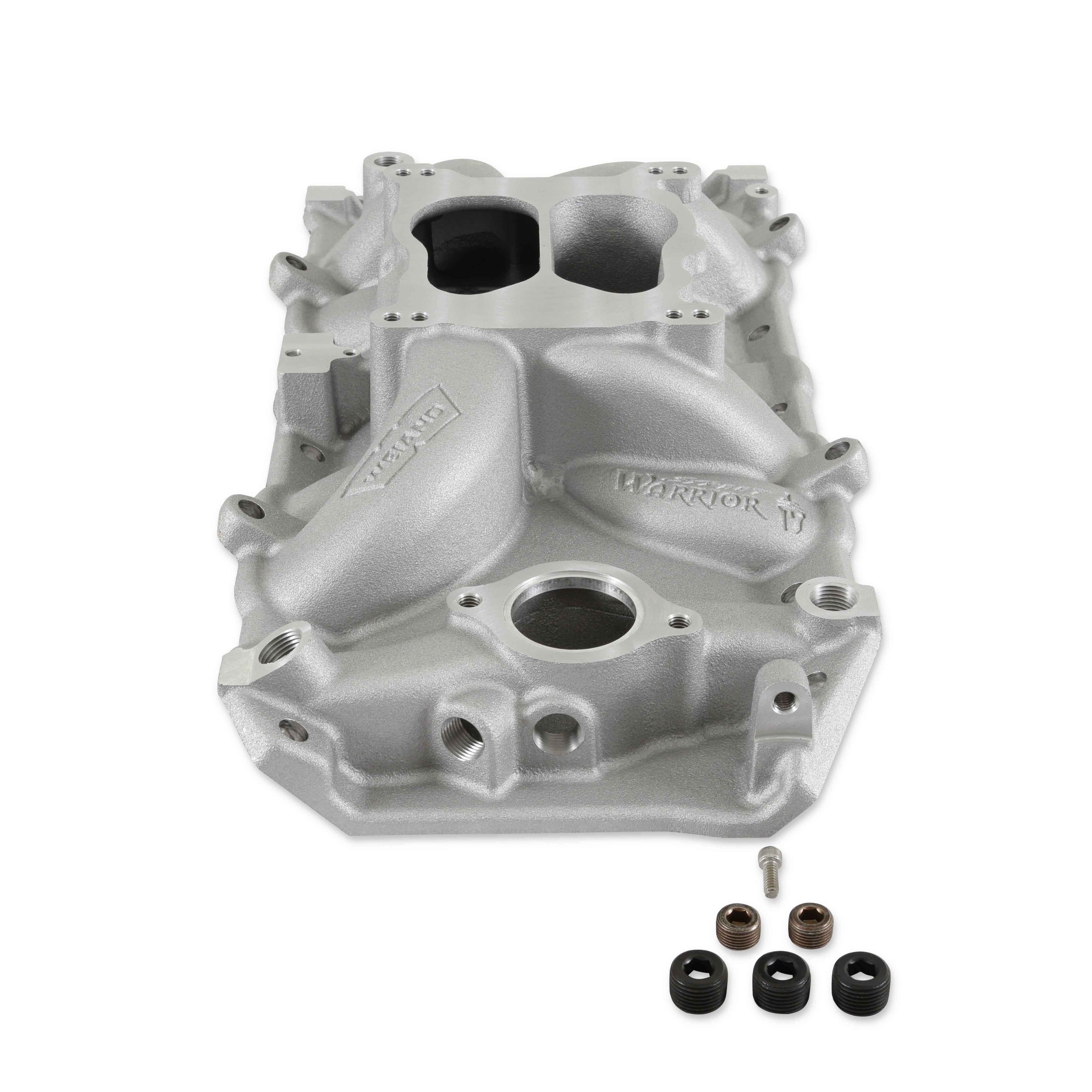 Weiand BBC S/W Intake Manifold - Oval Port Engine Intake Manifold 8123WND