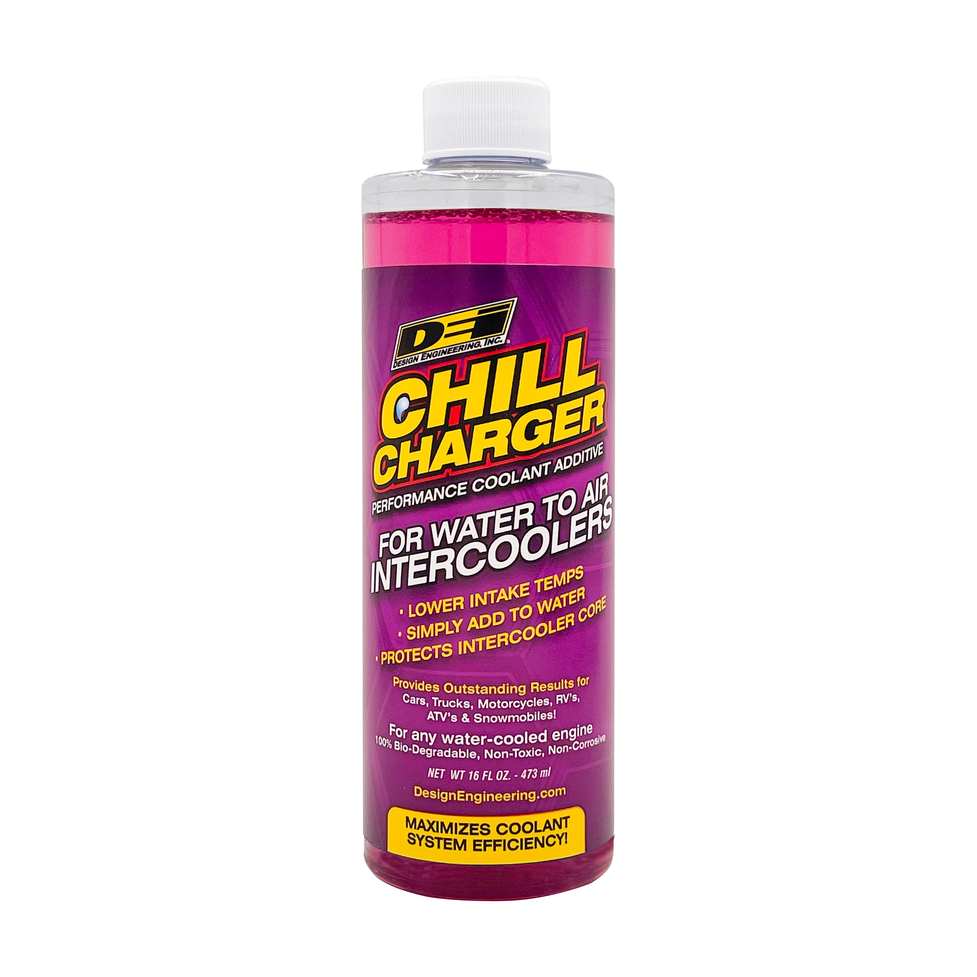 Design Engineering One 16 oz bottle of Chill Charger. Intercooler Fluid 40208