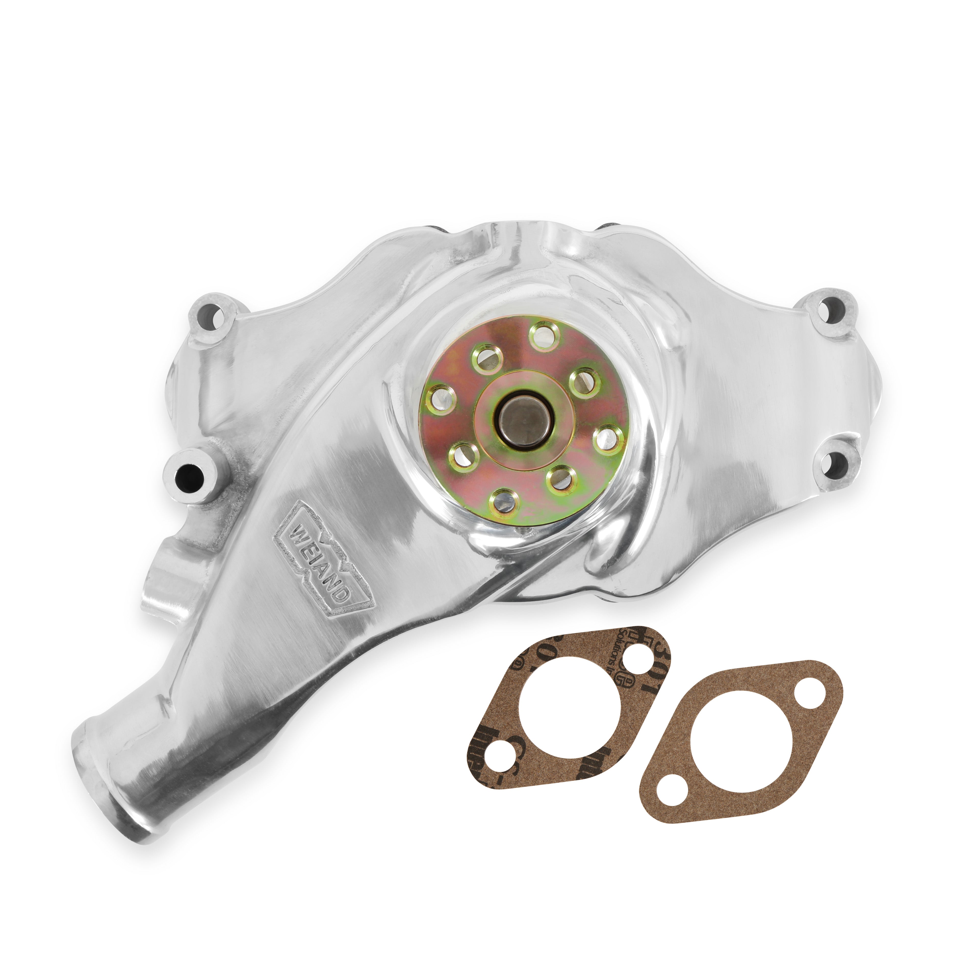 Weiand BBC Action Plus withP - Short - Polished Engine Water Pump 9212P