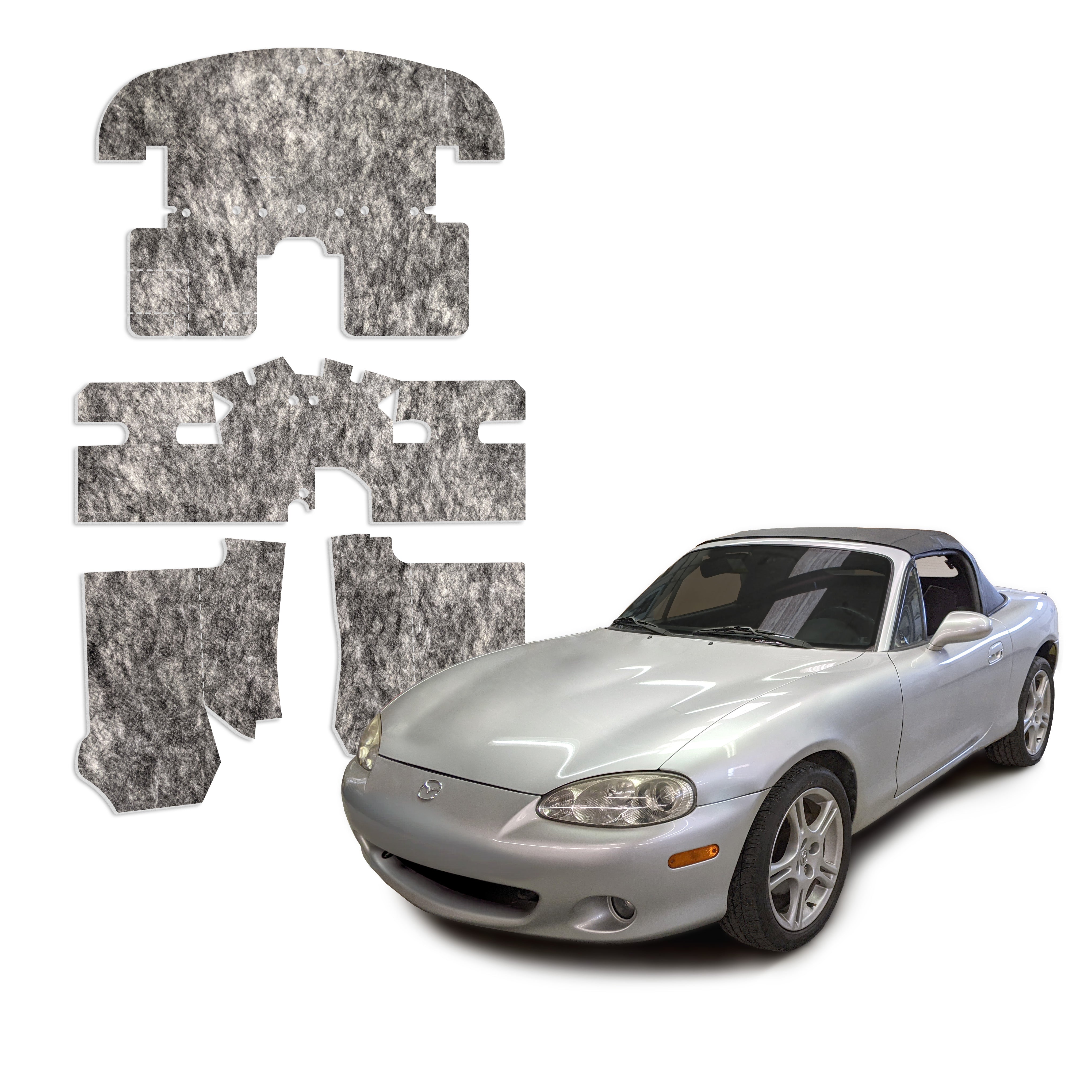 Design Engineering Thermal & Acoustic Interior Kit Mazda Miata 1990-2005 NA/NB Sound Dampening Kit