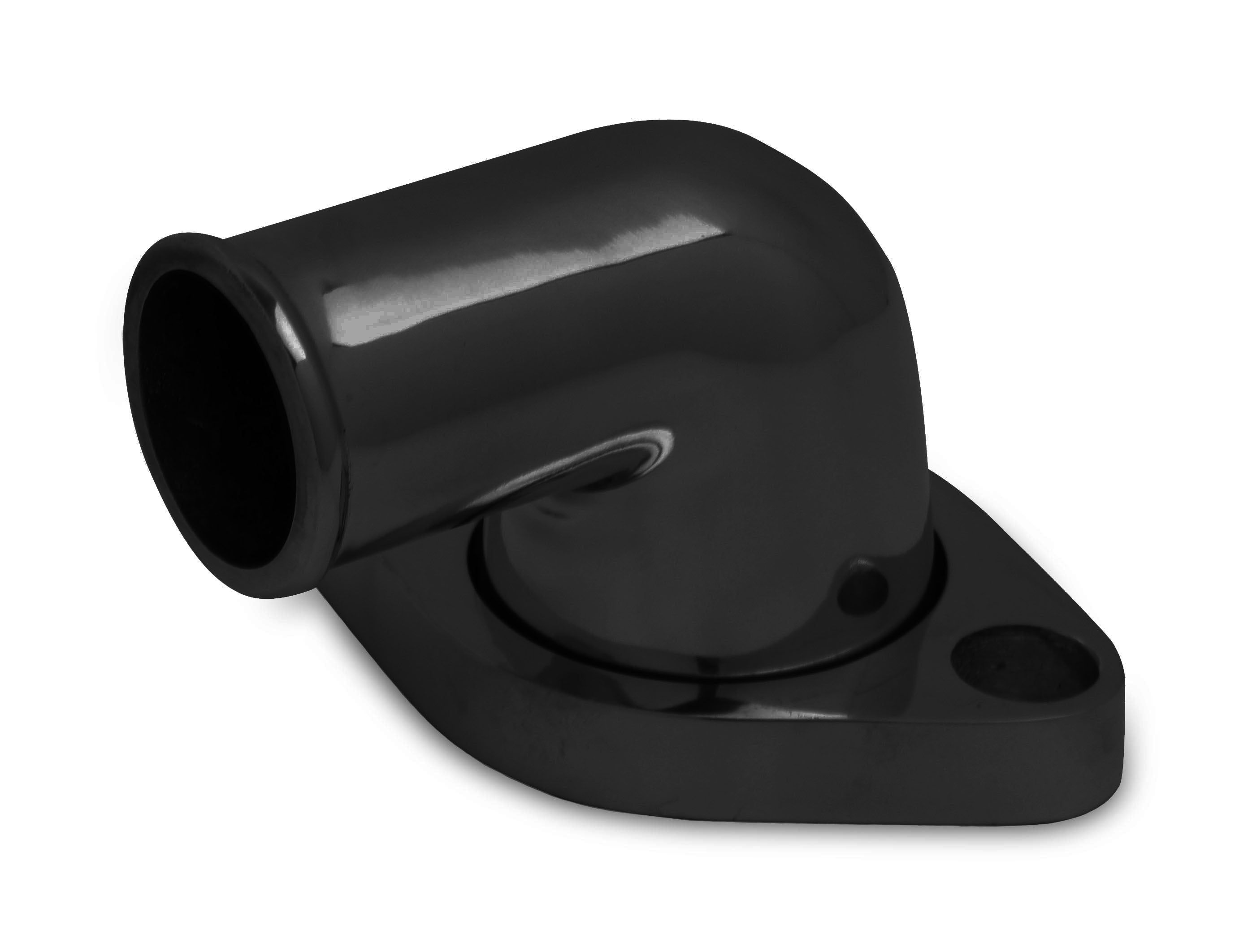 Weiand Alm. Water Outlet 90- Degree Swivel Black Engine Coolant Water Outlet 6253