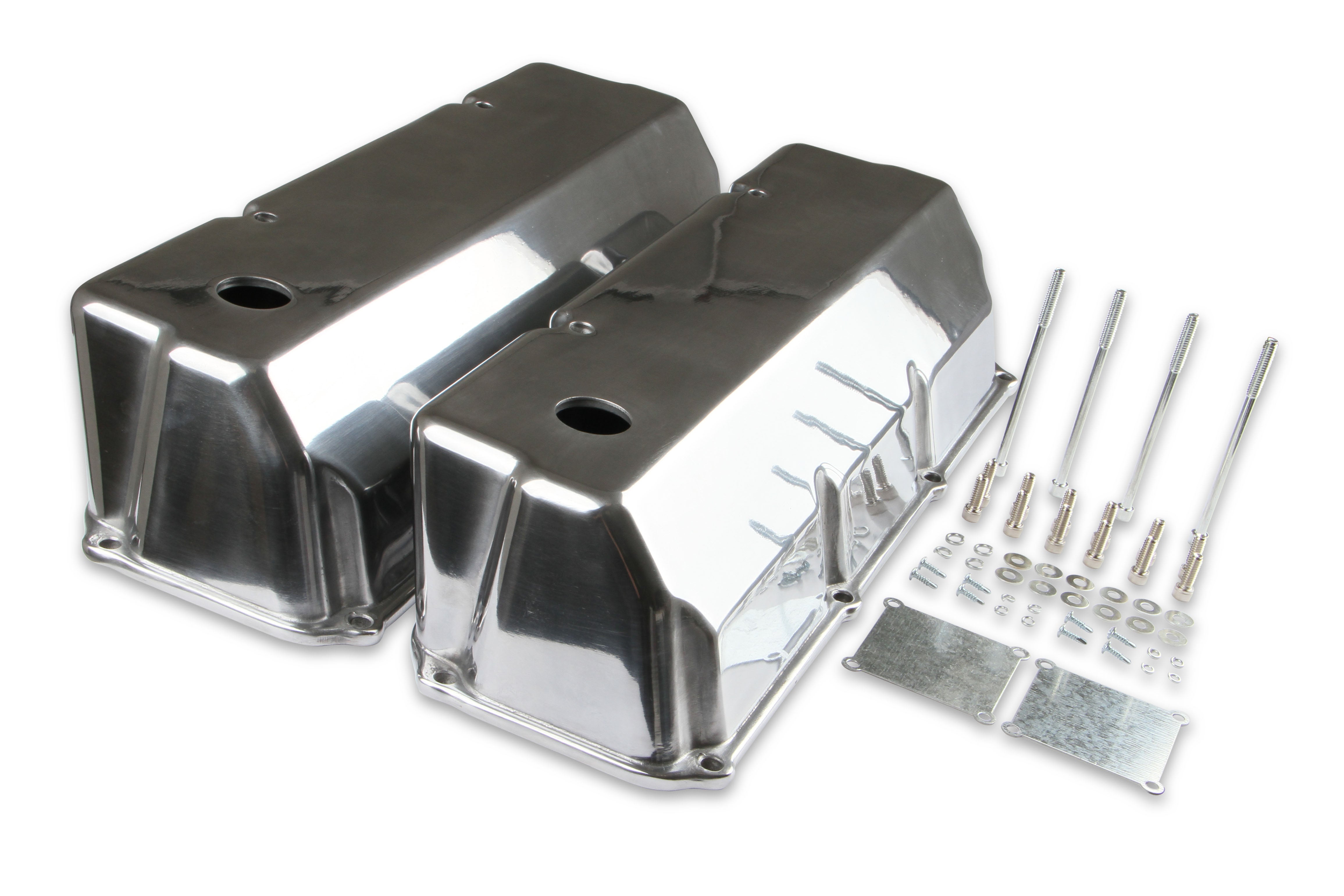 Mr Gasket Mr. Gasket Cast Aluminum Tall Valve Covers - Polished 6890G product image 1