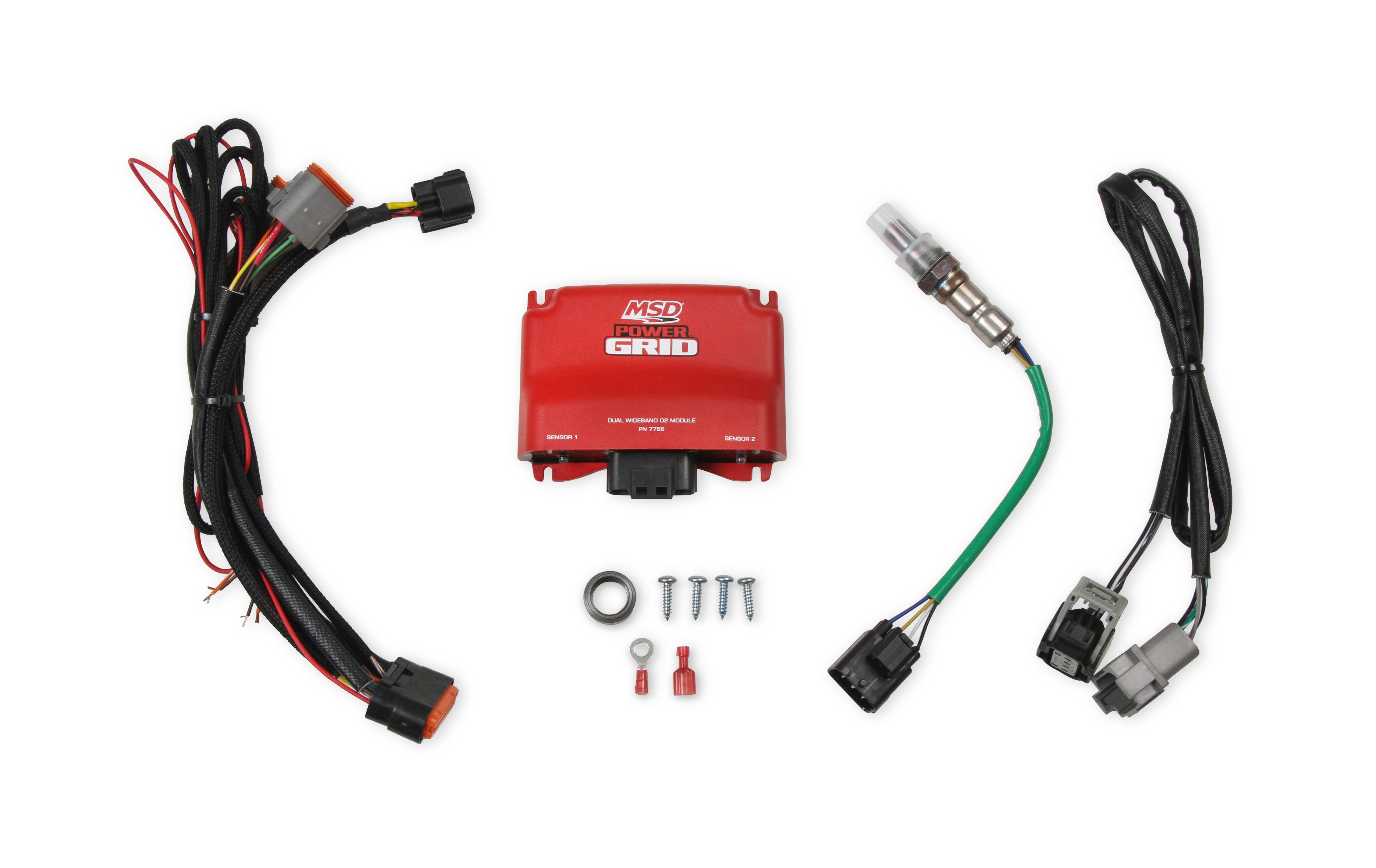 MSD Power Grid Dual NTK Wide Band O2 Module Ignition Accessory 7766 product image 1