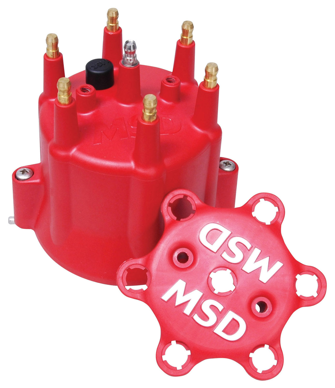 Chevy MSD 6 Cylinder HEI Distributor Cap W/retainer 8014 product image 1