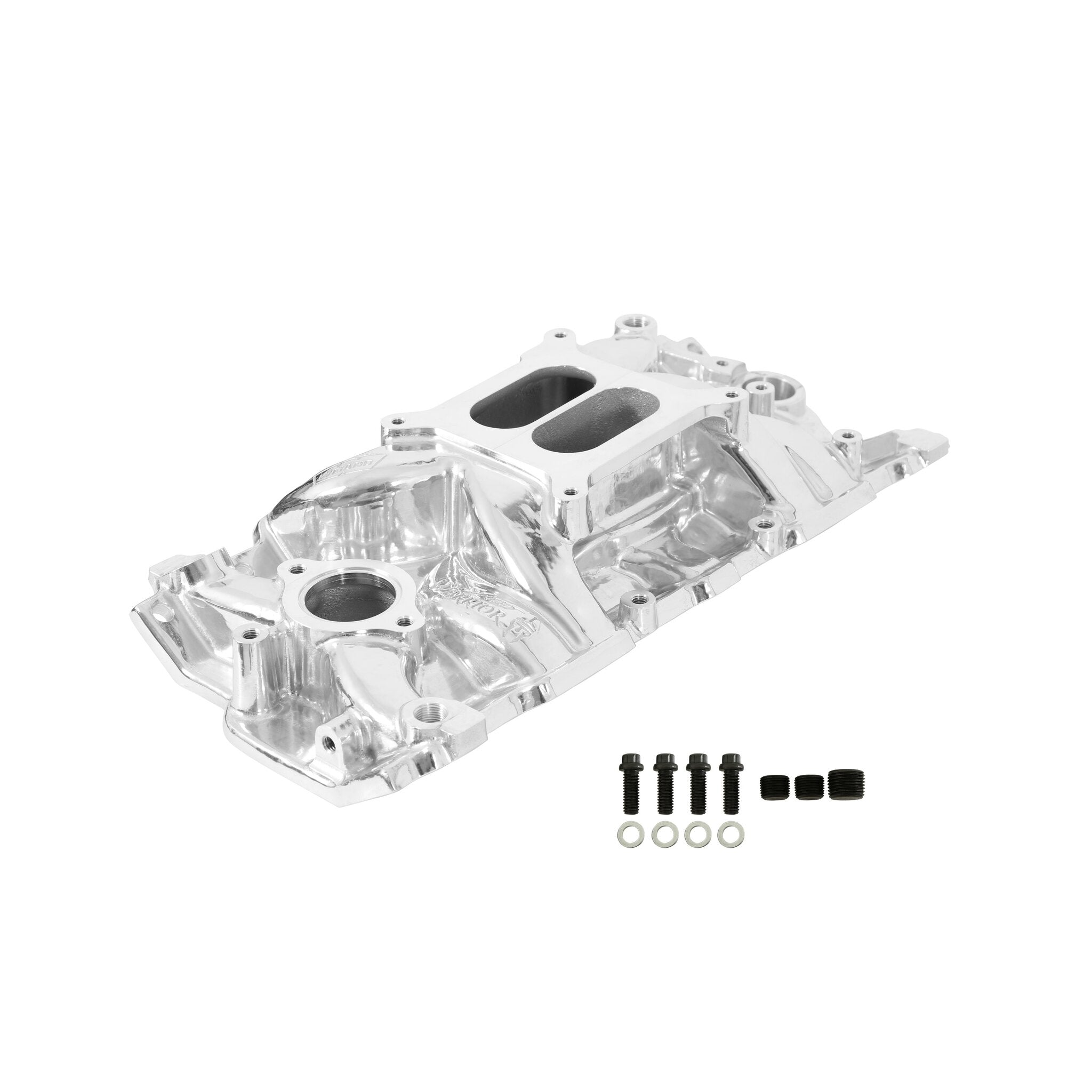 Weiand SBC Street Warrior Intake Manifold Polished Engine Intake Manifold 8120P