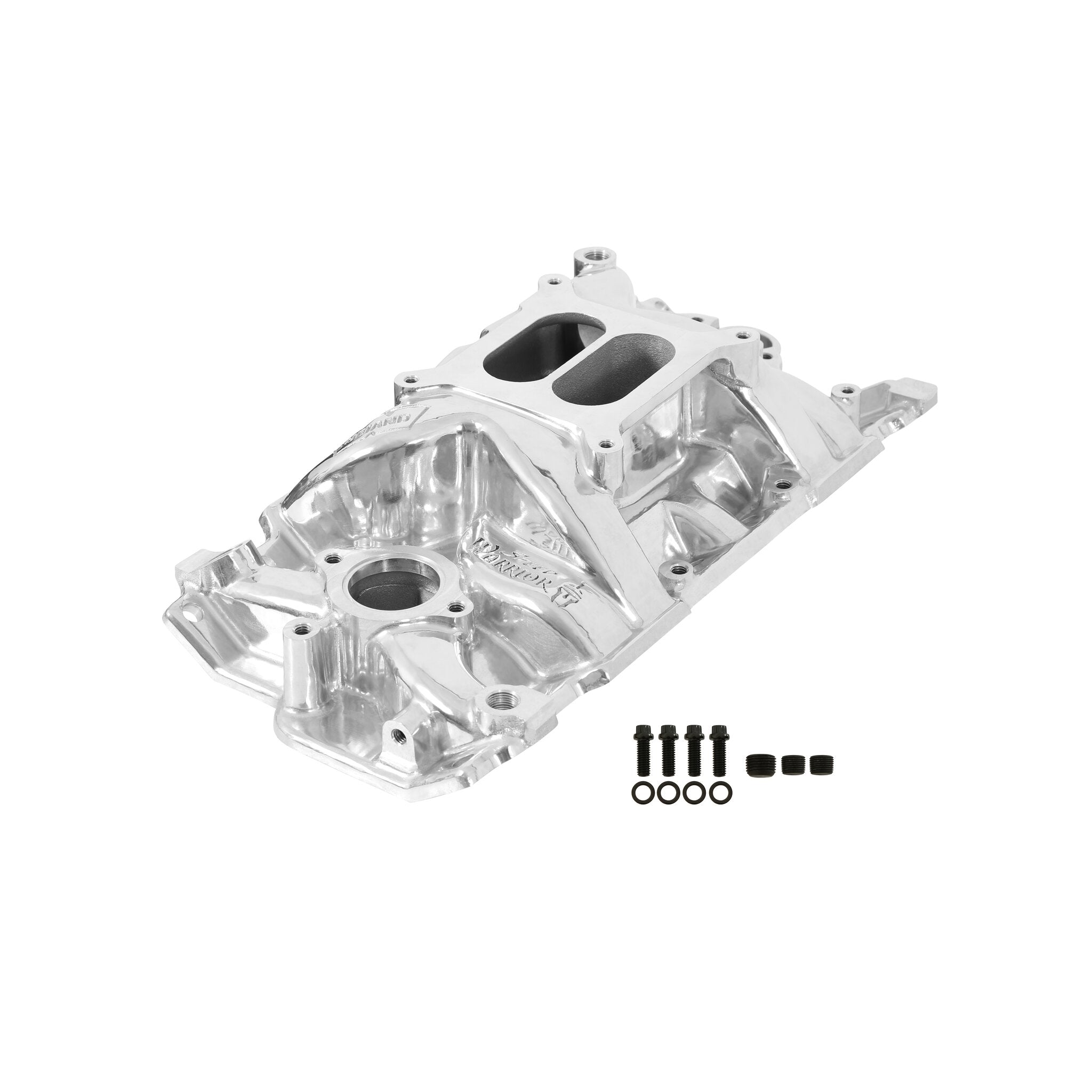 Weiand SBC Speed Warrior Manifold Polished Engine Intake Manifold 8150P