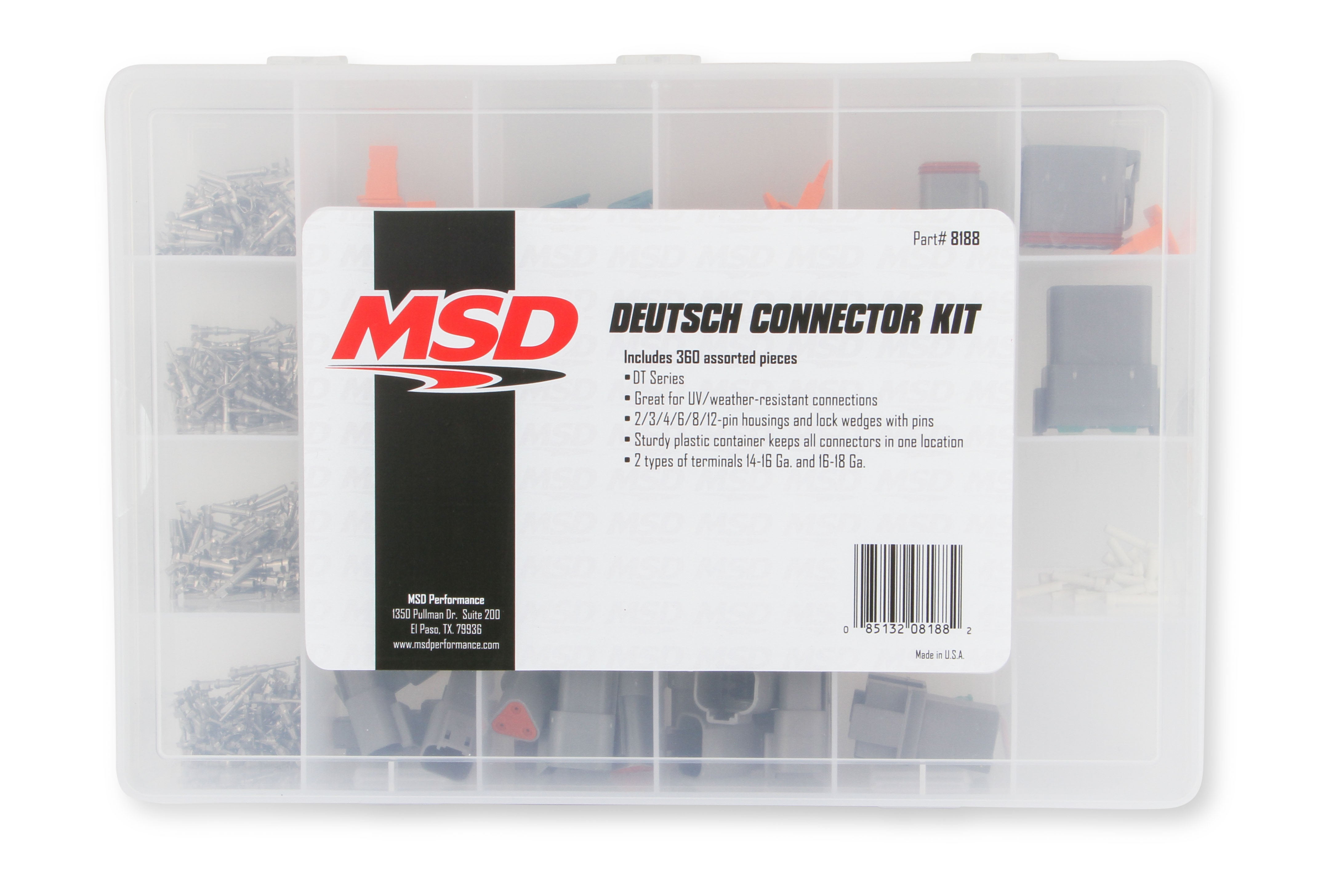 MSD Deutsch Connector Kit Ignition Accessory 8188 product image 1