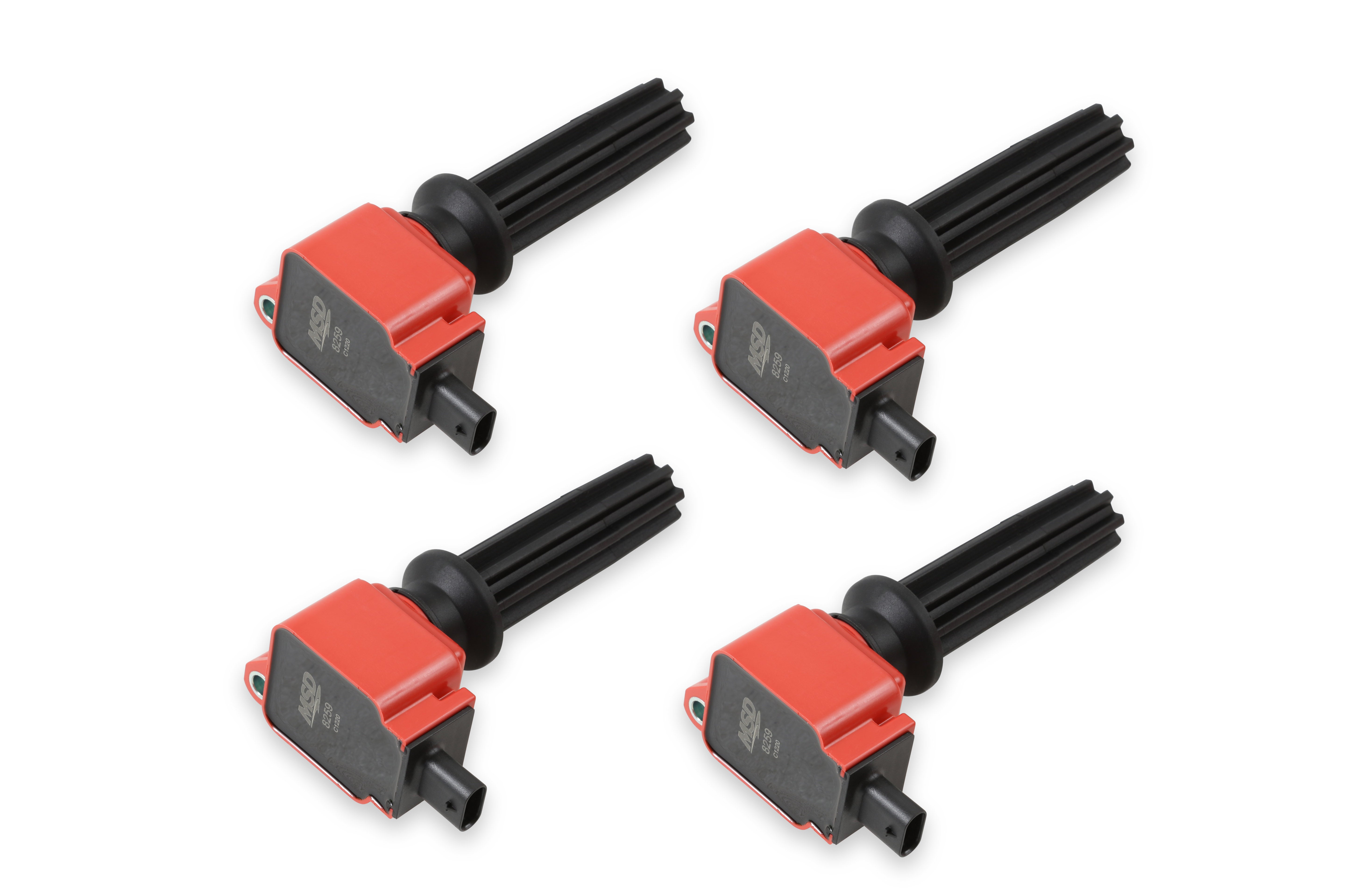 MSD Ignition Coil - Ford Ecoboost - 2.0L/2.3L L4 - Red - 4-Pack 82594 product image 1