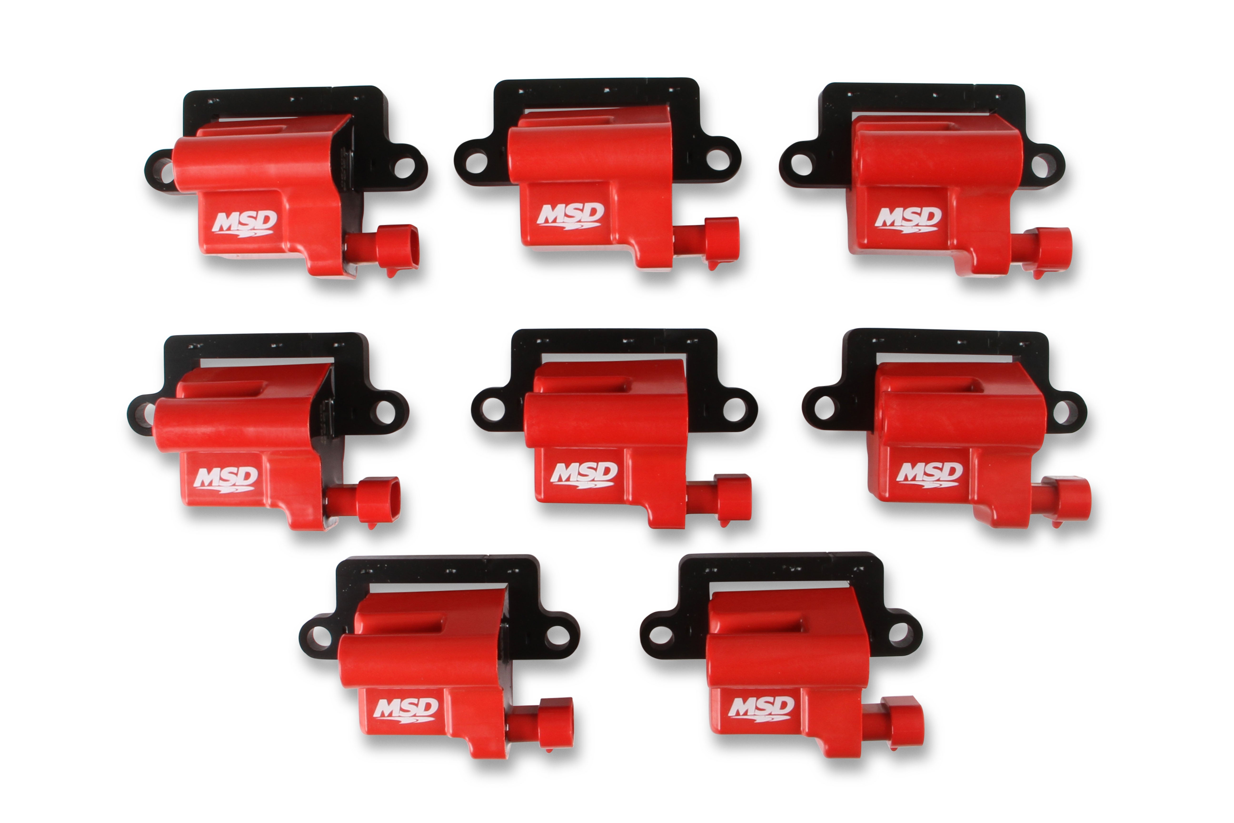 MSD Ignition Coil - GM LS Blaster Series - L-series Truck Engine - Red - 8-Pack 82648 product image 1