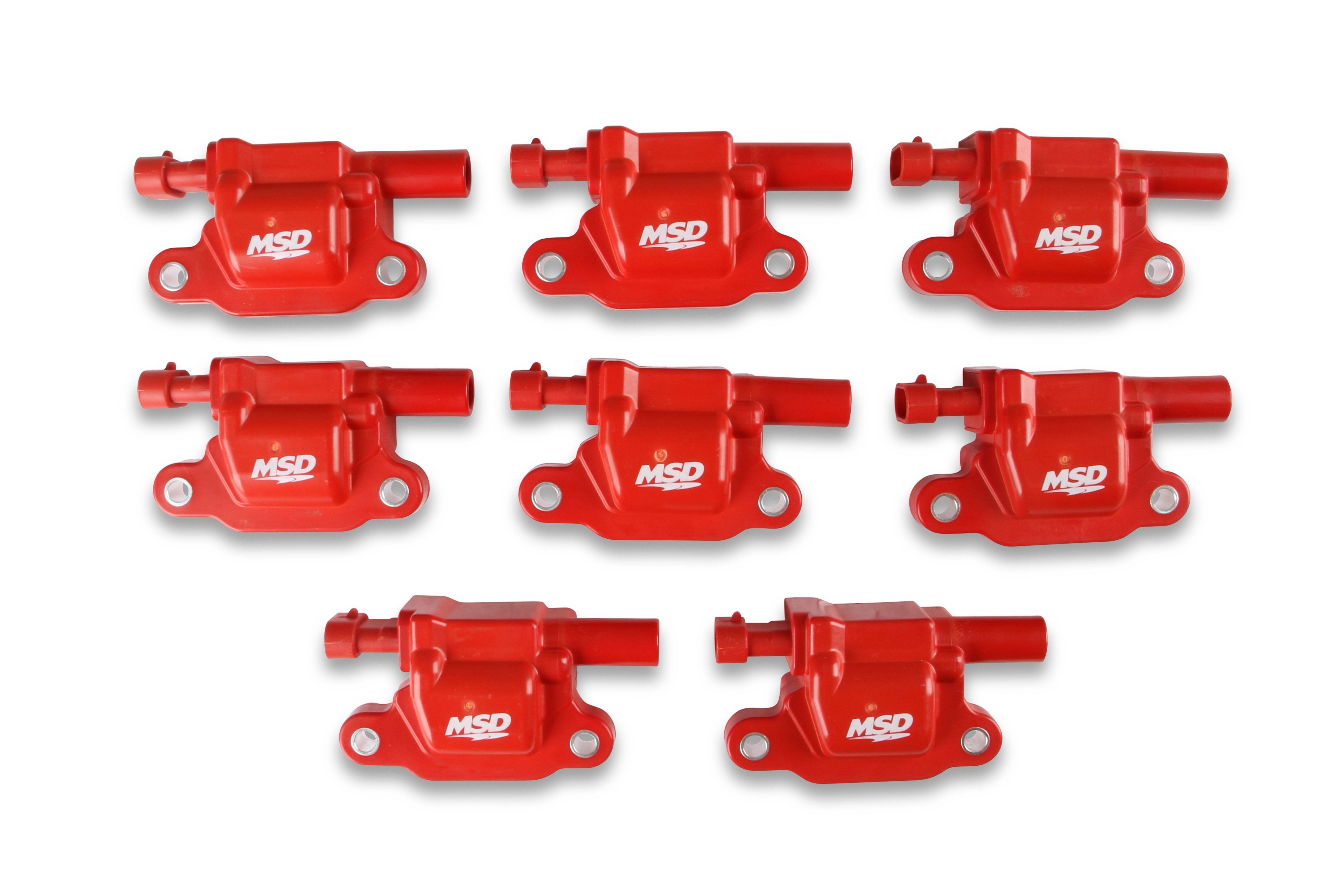 MSD Ignition Coil - Blaster Series - LS2/LS3/LS4/LS7/LS9 Engines - Red - 8-Pack 82658 product image 1