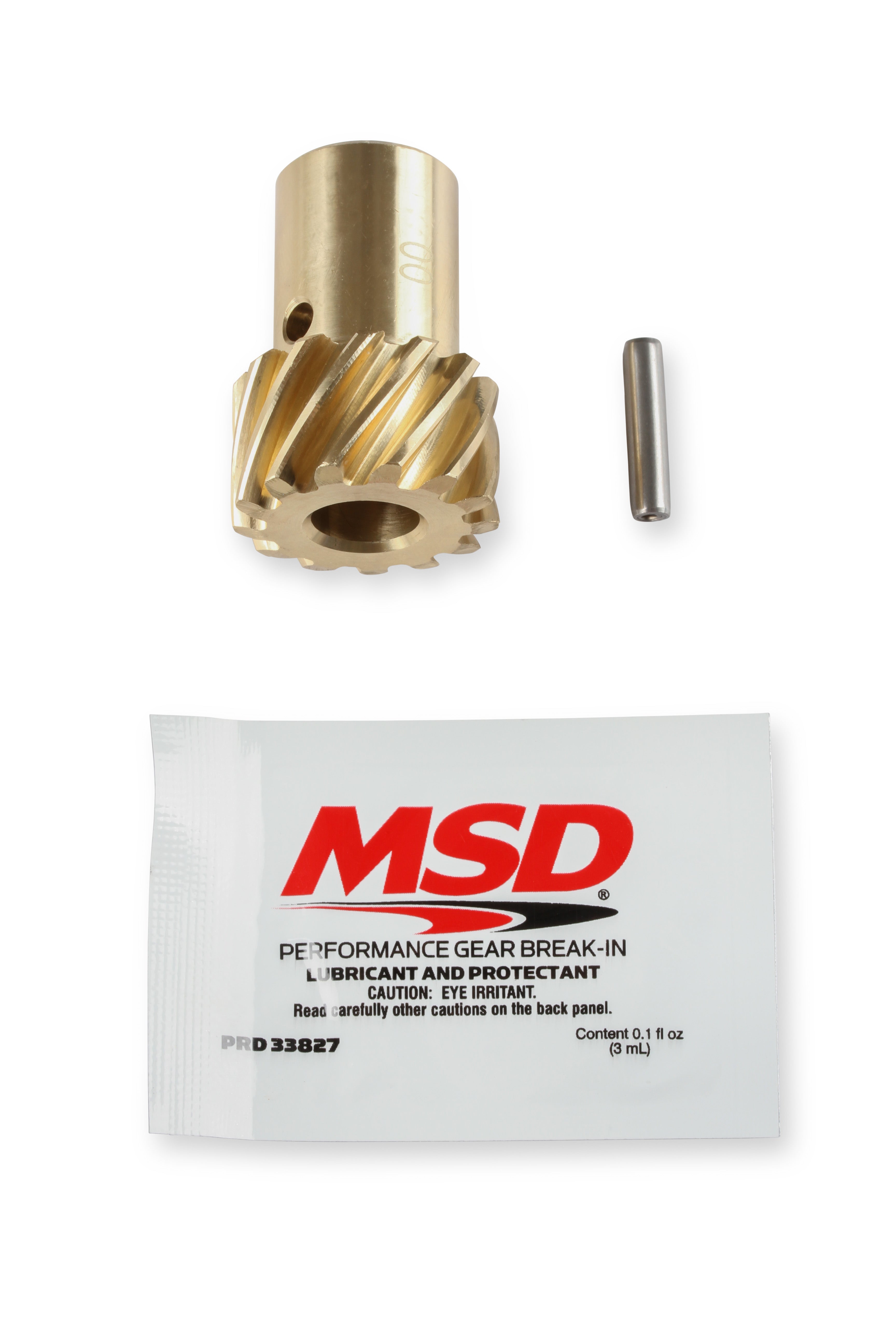 MSD Bronze Distributor Drive Gear 8471 0.500 in ID Chevy High-strength Bronze-nickel product image 1