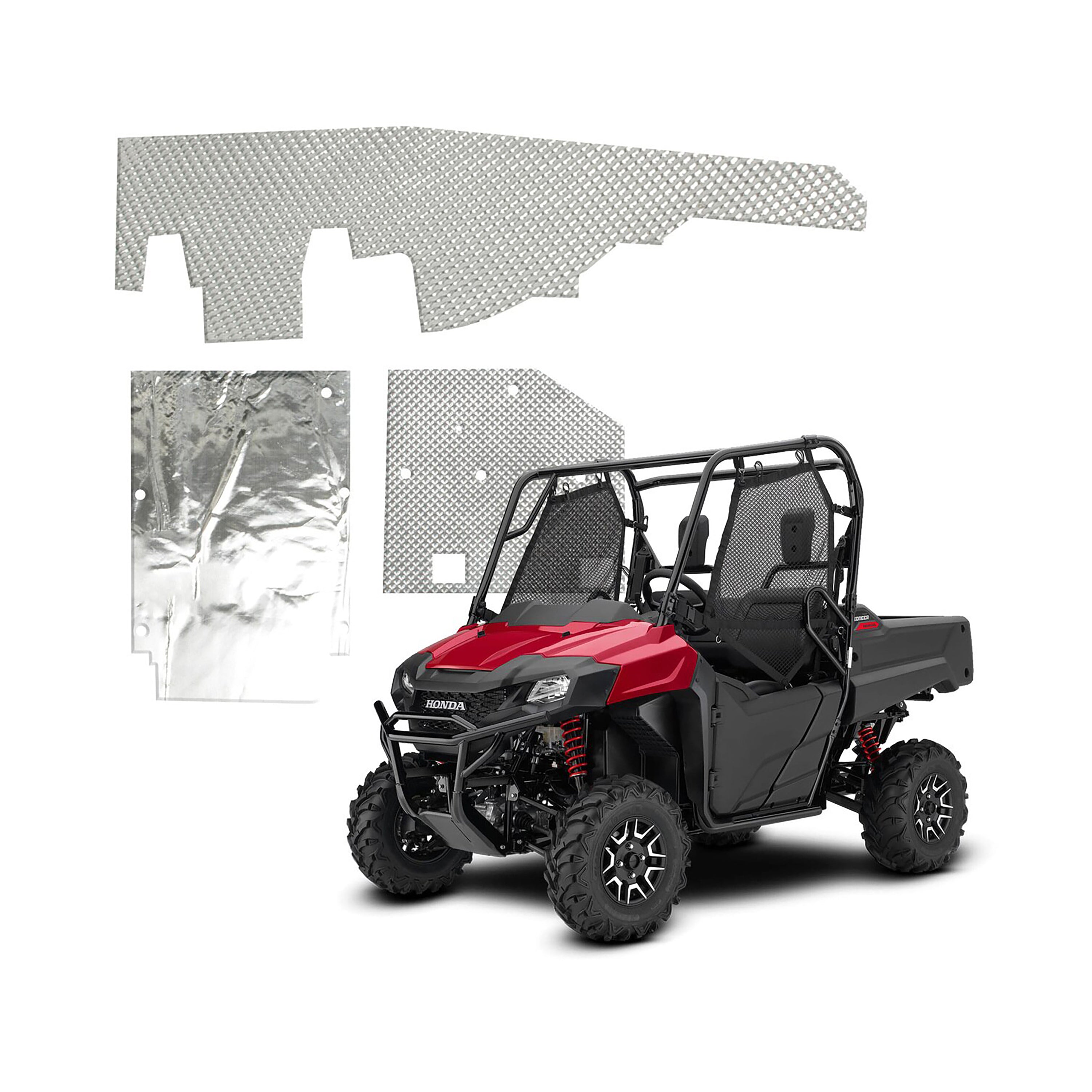 Design Engineering Heat Shield Kit, Honda Pioneer 700 & 700-4, 2014-2025 Exhaust Heat Shield 902110