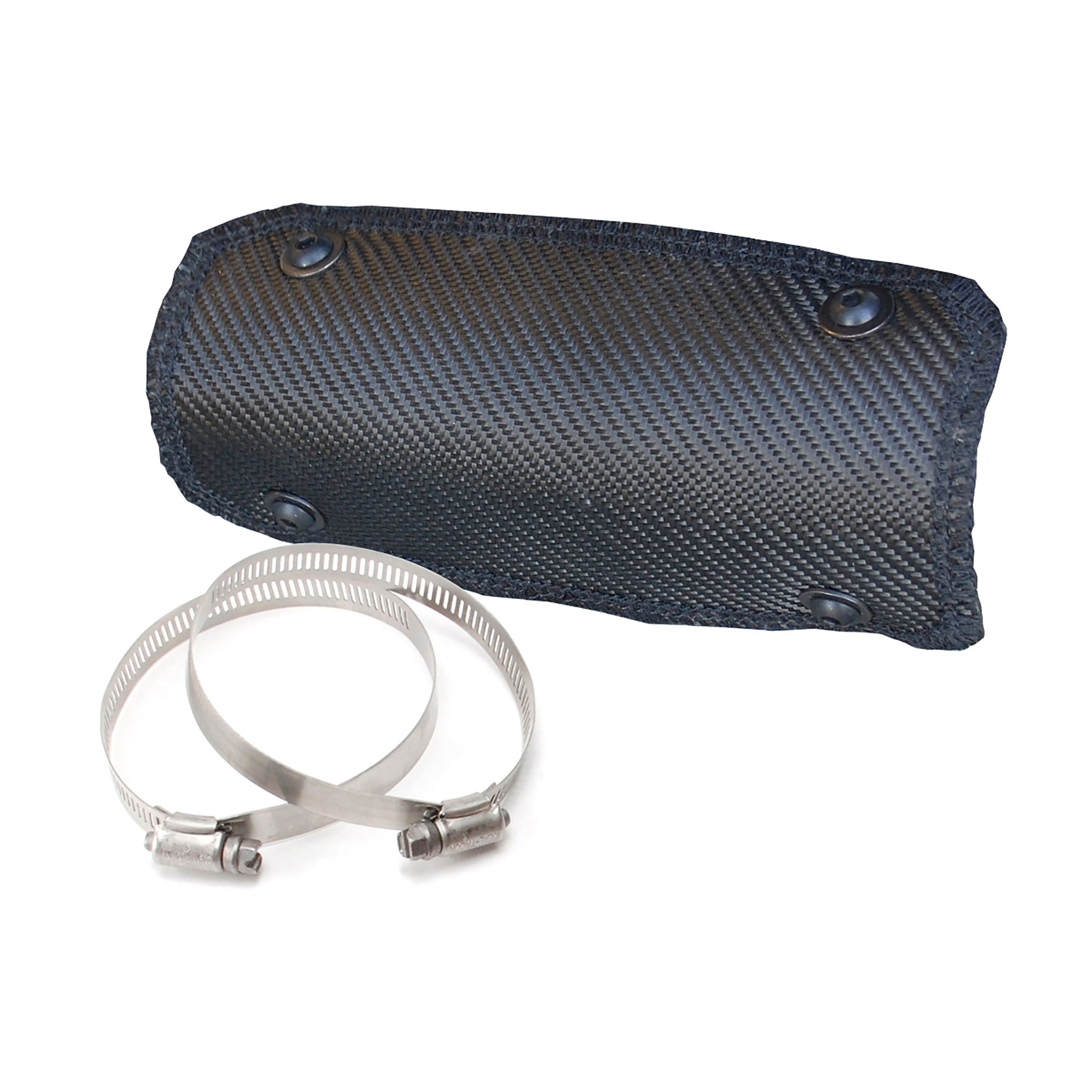 Design Engineering Flexible Pipe Shield, 4in x 8in, Black Exhaust Heat Shield 902455