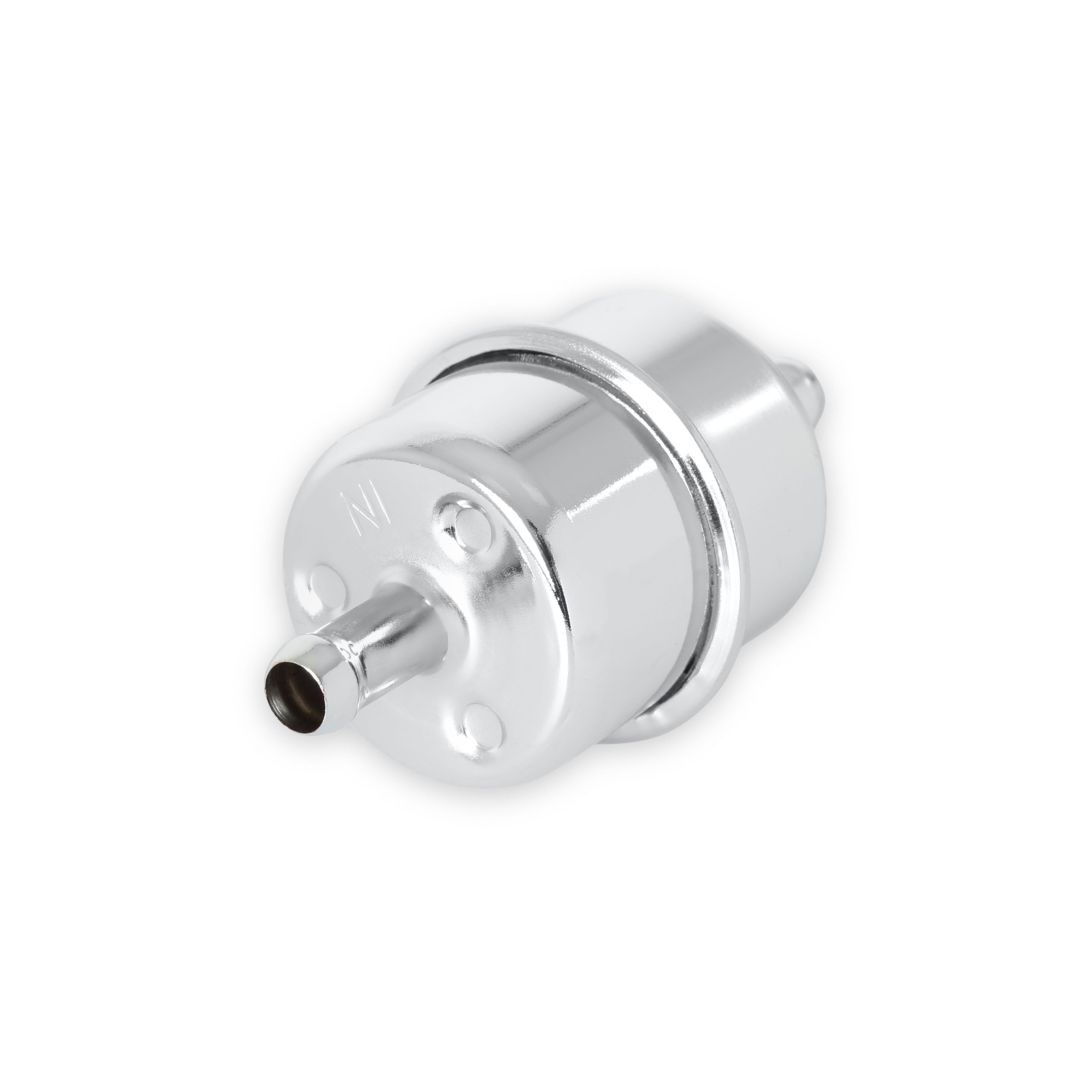 Mr Gasket Mr. Gasket Chrome Fuel Filter - Fits 3/8 Inch Hose 9746 product image 1