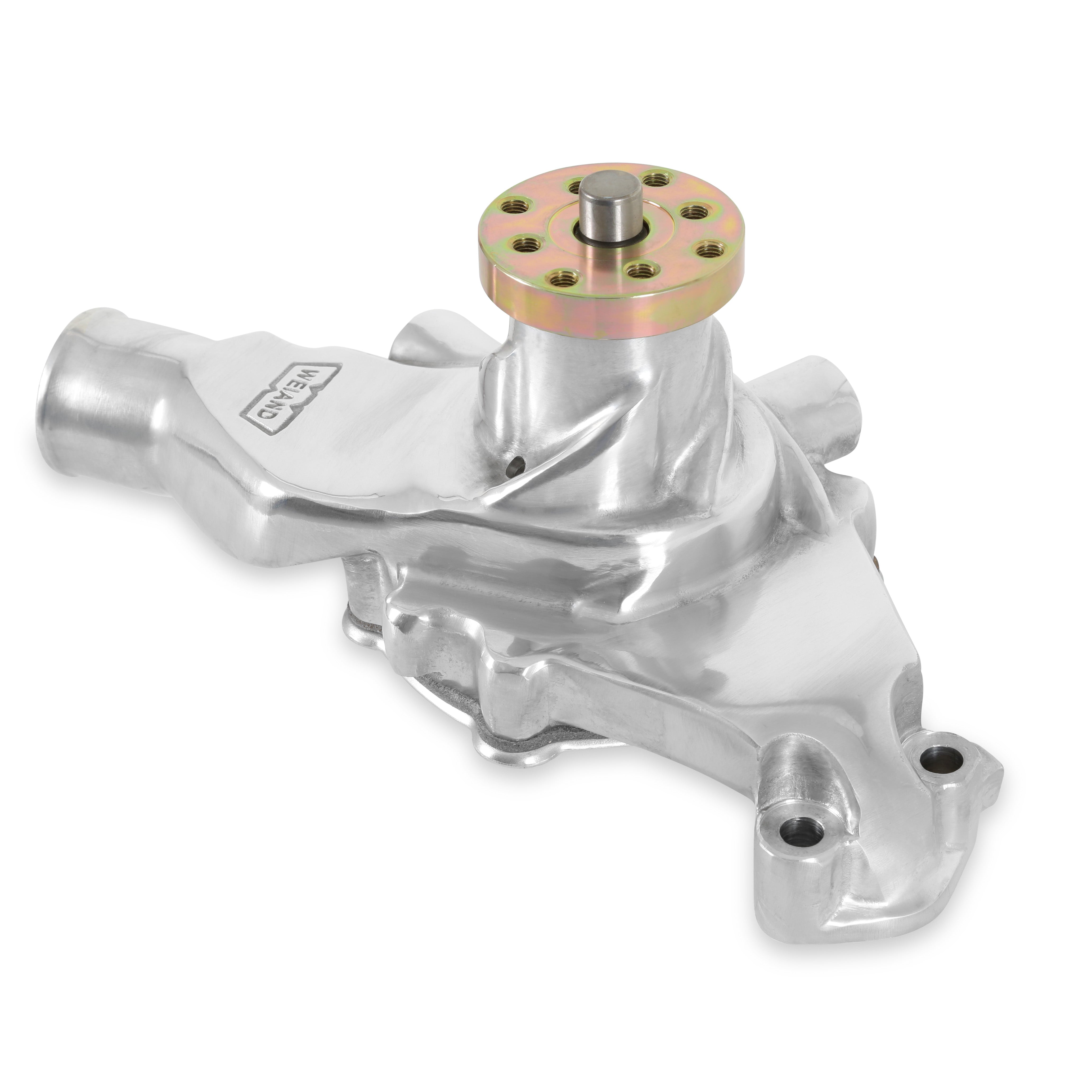Weiand SBC Action Plus withP - Short- Polished Engine Water Pump 9208P