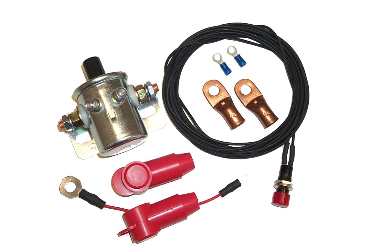 American Autowire 500834 Remote Master Battery Disconnect Push Button, 110 Amp, 12V