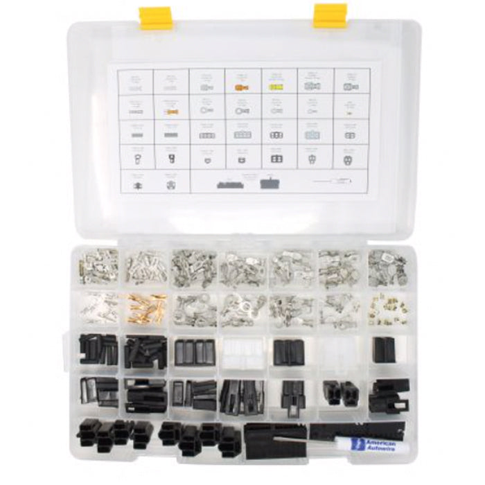 American Autowire 510643 Professional-Grade Terminal and Connector Kit, 250-Piece