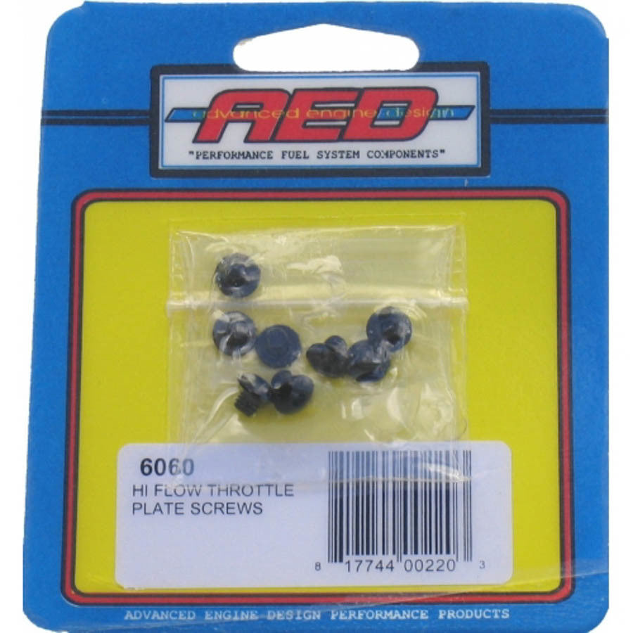 Advanced Engine Design 6060 Hi-Flow Throttle Plate Screws for Holley Carburetors, Set of 8