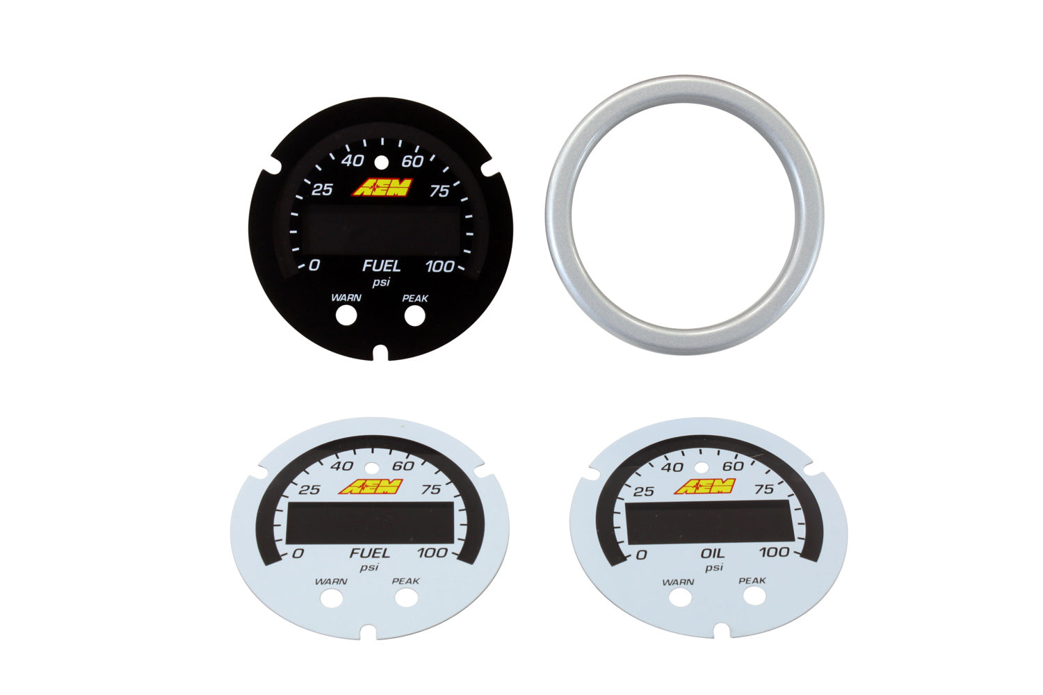 AEM Electronics X-Series 0-100 PSI Fuel and Oil Pressure Gauge Accessory Kit, Part Number 30-0301-ACC