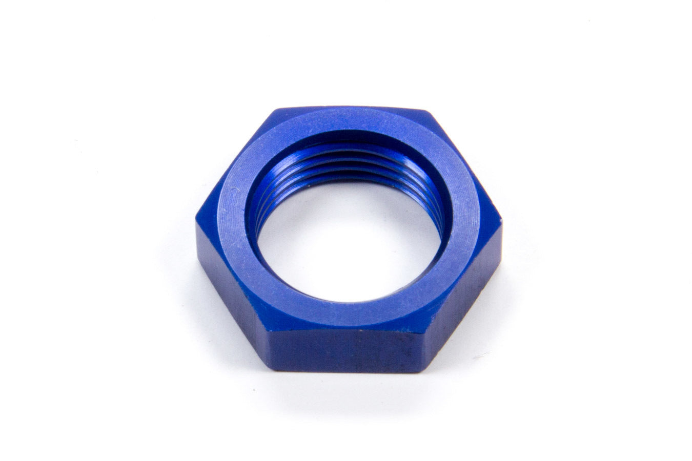 Aeroquip FCM2103 #8 AN Bulkhead Fitting Locknut, Blue Anodized Aluminum