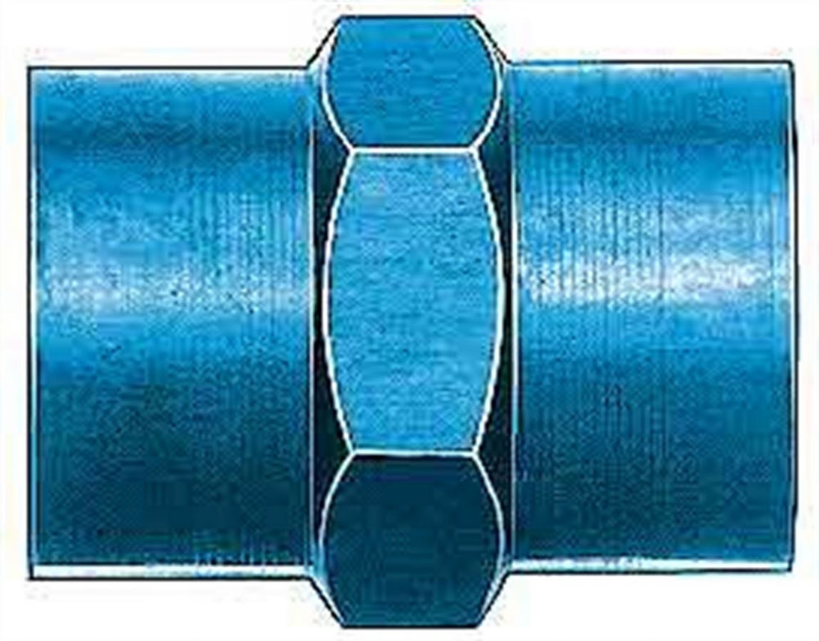 Aeroquip AN-NPT Fittings and Components 1/4in Alum Pipe Coupler FCM2130