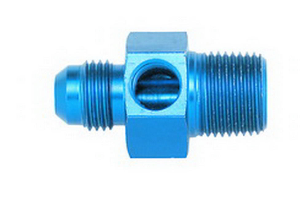 Aeroquip AN-NPT Fittings and Components #6 to 3/8in NPT Str Adpt w/ 1/8in NPT Port FCM2277