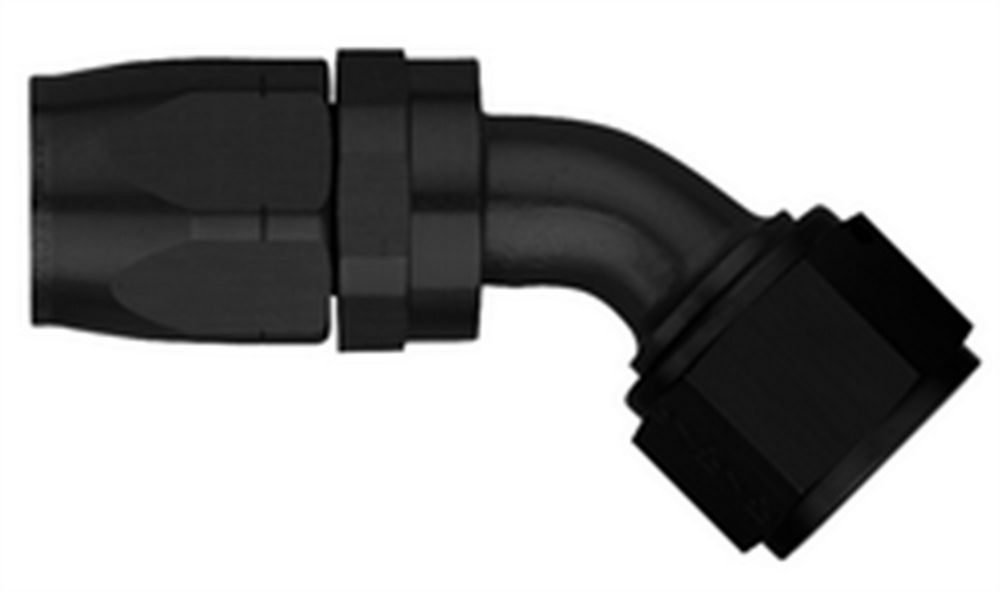 Aeroquip Hose Ends #8 45 Deg Hose End Black FCM4423