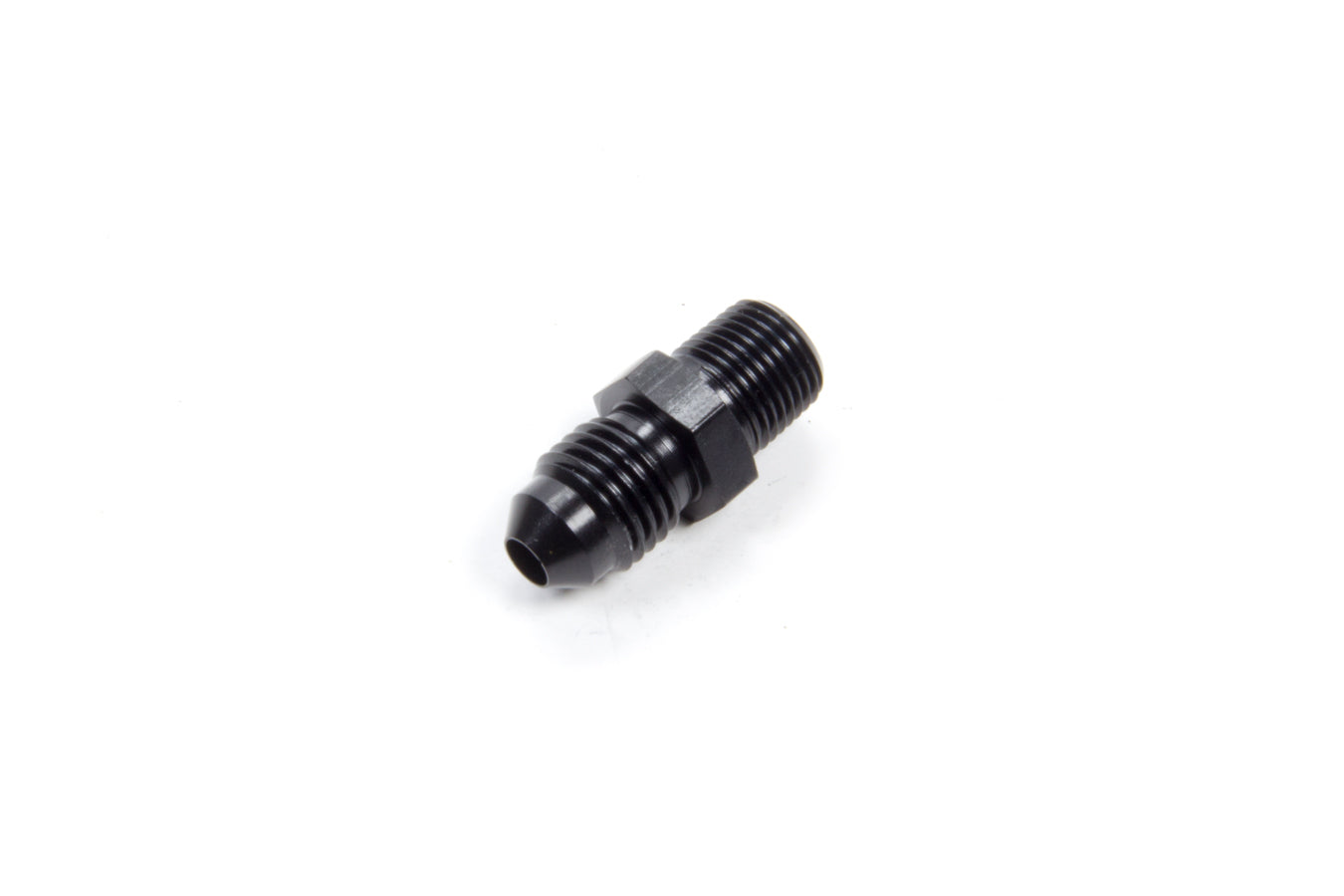 Aeroquip AN-NPT Fittings and Components Str Alum #4 Flare 1/8in Black FCM5001