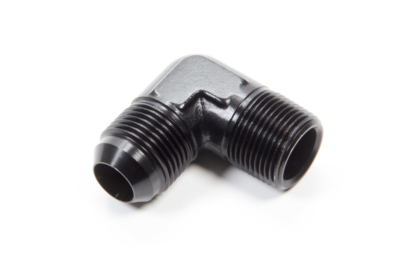 AEROQUIP FCM5040 90-Degree Adapter, -12 AN Male to 3/4-Inch NPT Male, Black Anodized Aluminum