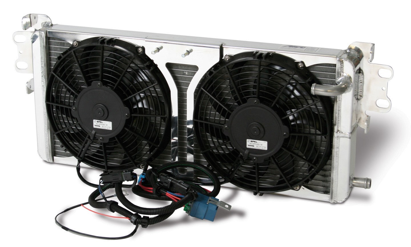 AFCO Racing Fluid Coolers Heat Exchanger GT500 w/ Fans 80280PRO