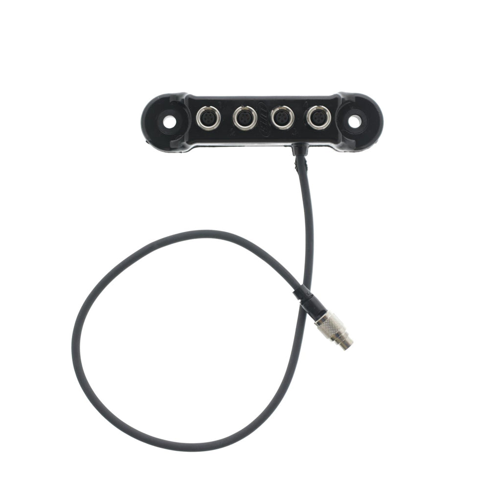 AiM SPORTS Data Acquisition and Components Data Hub 4 Way 5-Pin w/ .4m Cable X08HUB010