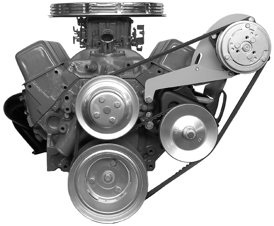 Alan Grove Components 119L A/C Compressor Bracket Driver Side Long Water Pump Small Block Chevy